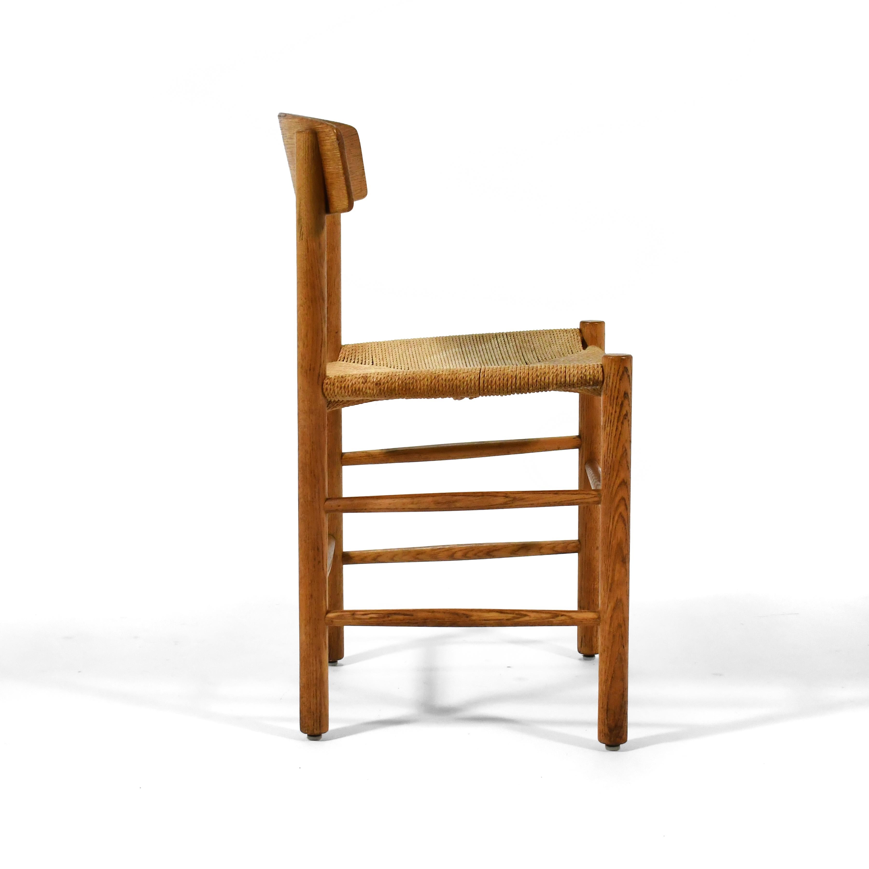 Mid-20th Century Børge Mogensen J39 Chairs Set of Six
