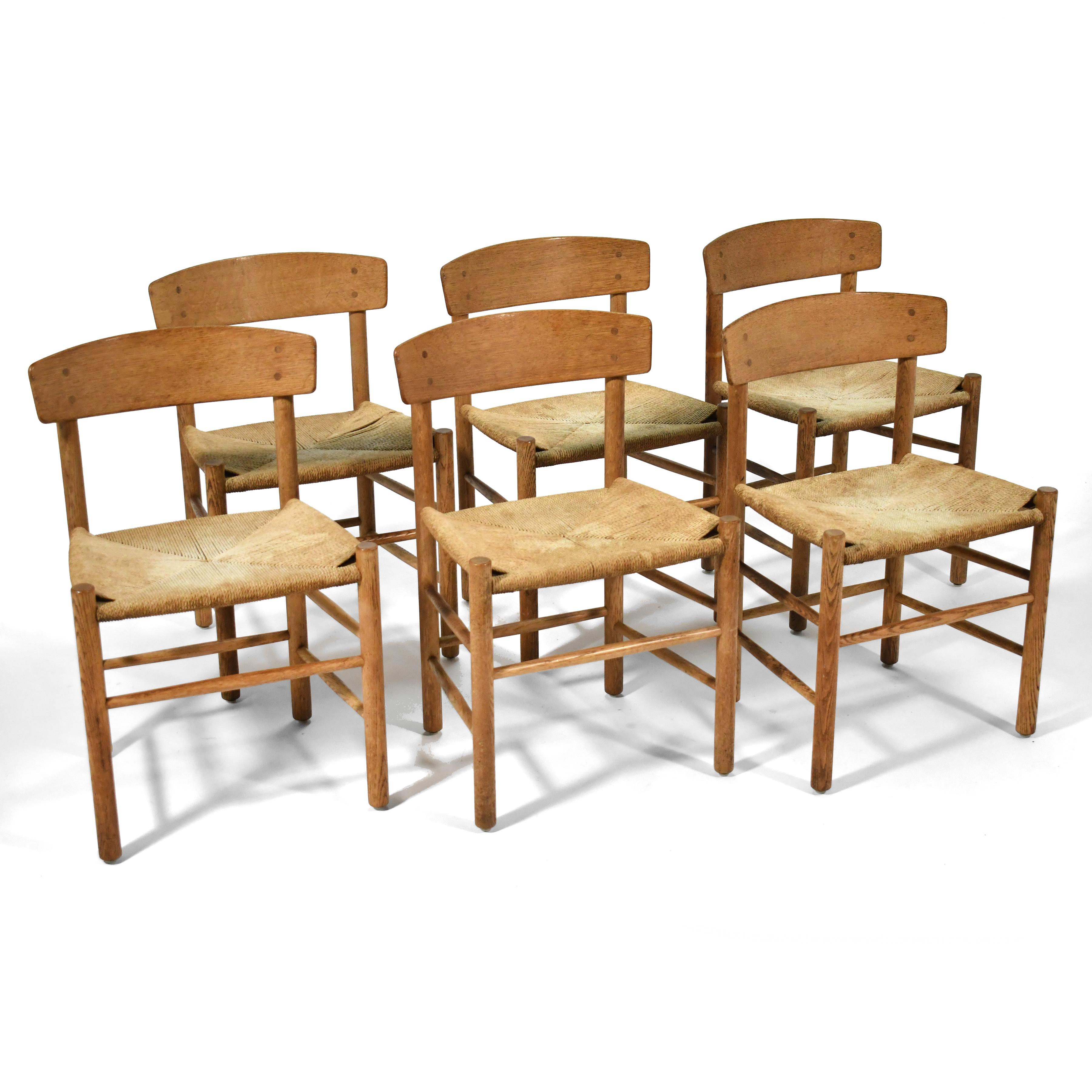Børge Mogensen J39 Chairs Set of Six 2