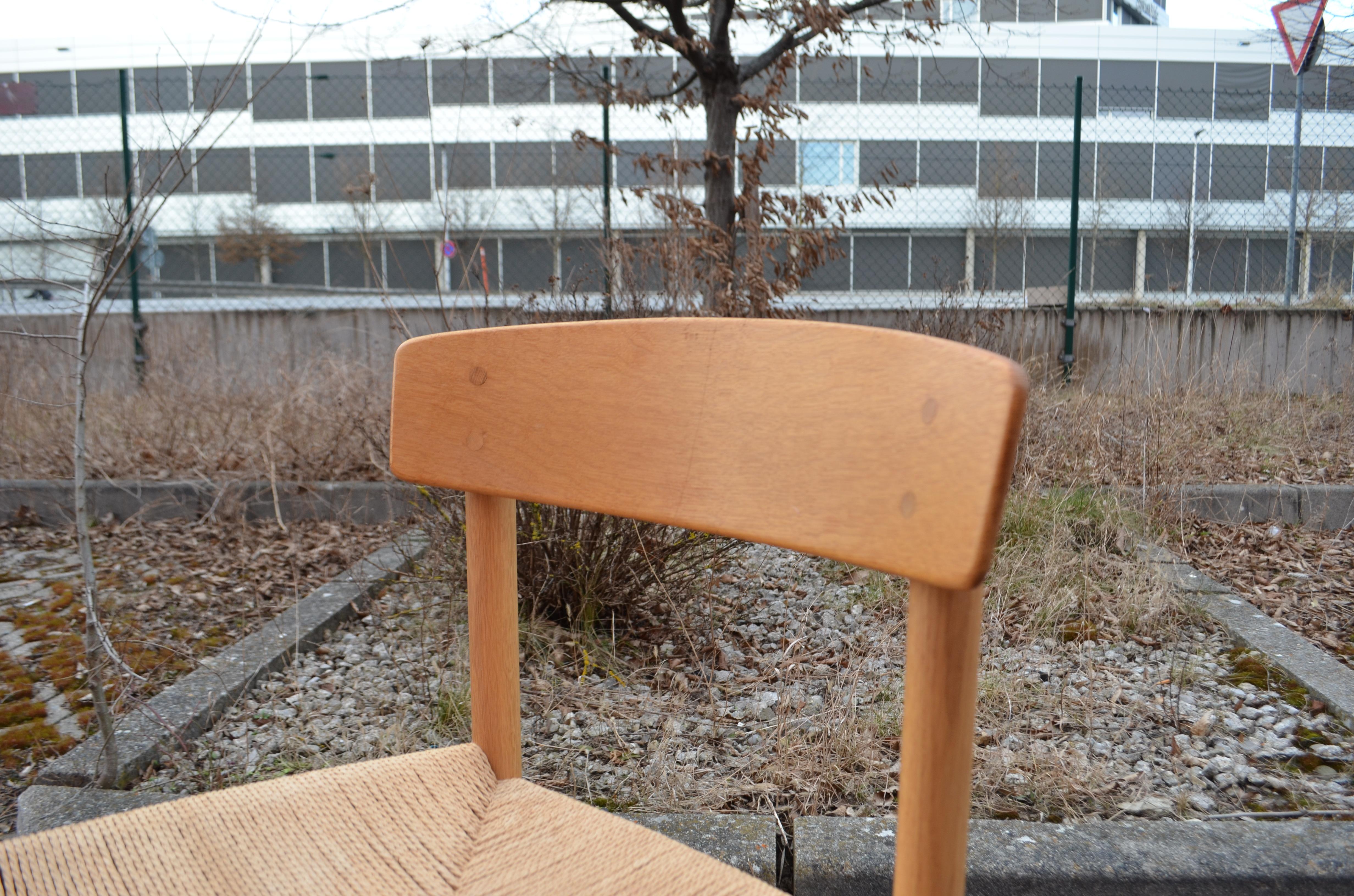 Børge Mogensen J39 Vintage Dining Oak Chair for Fdb Mobler Set of 2 12