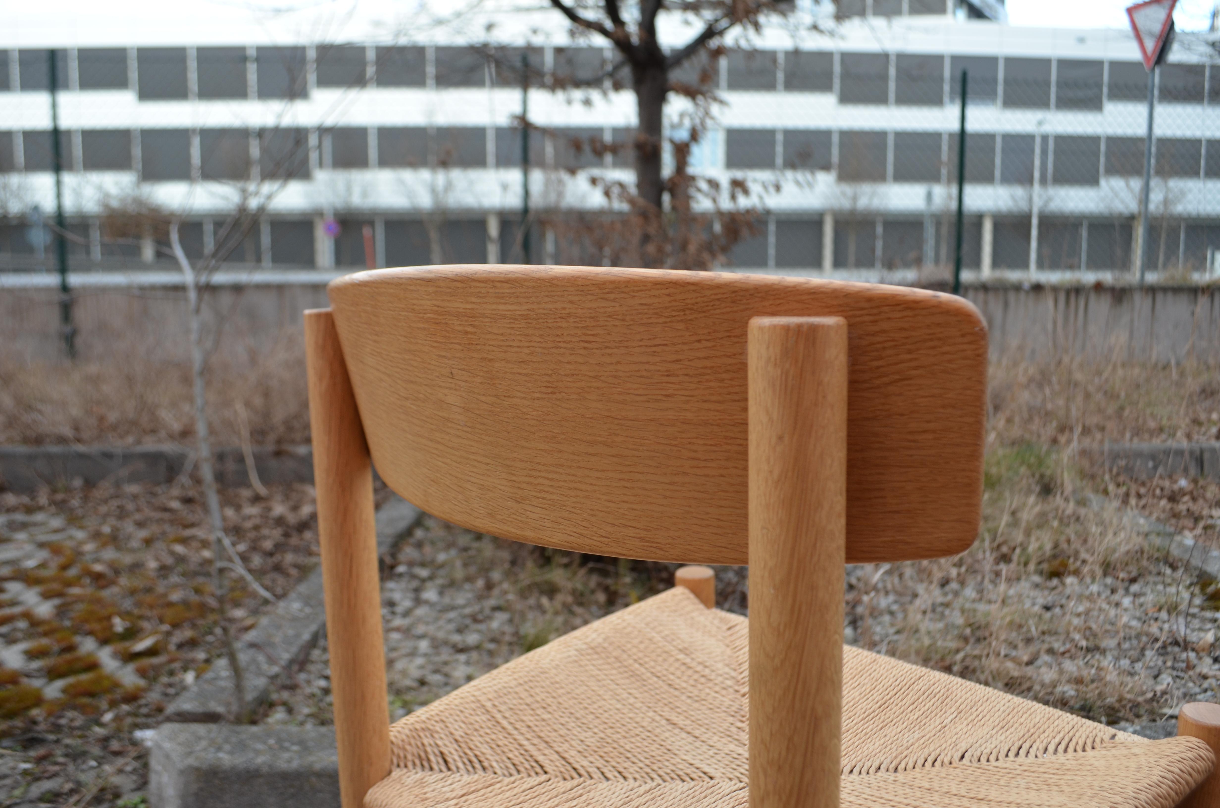 Papercord Børge Mogensen J39 Vintage Dining Oak Chair for Fdb Mobler Set of 2