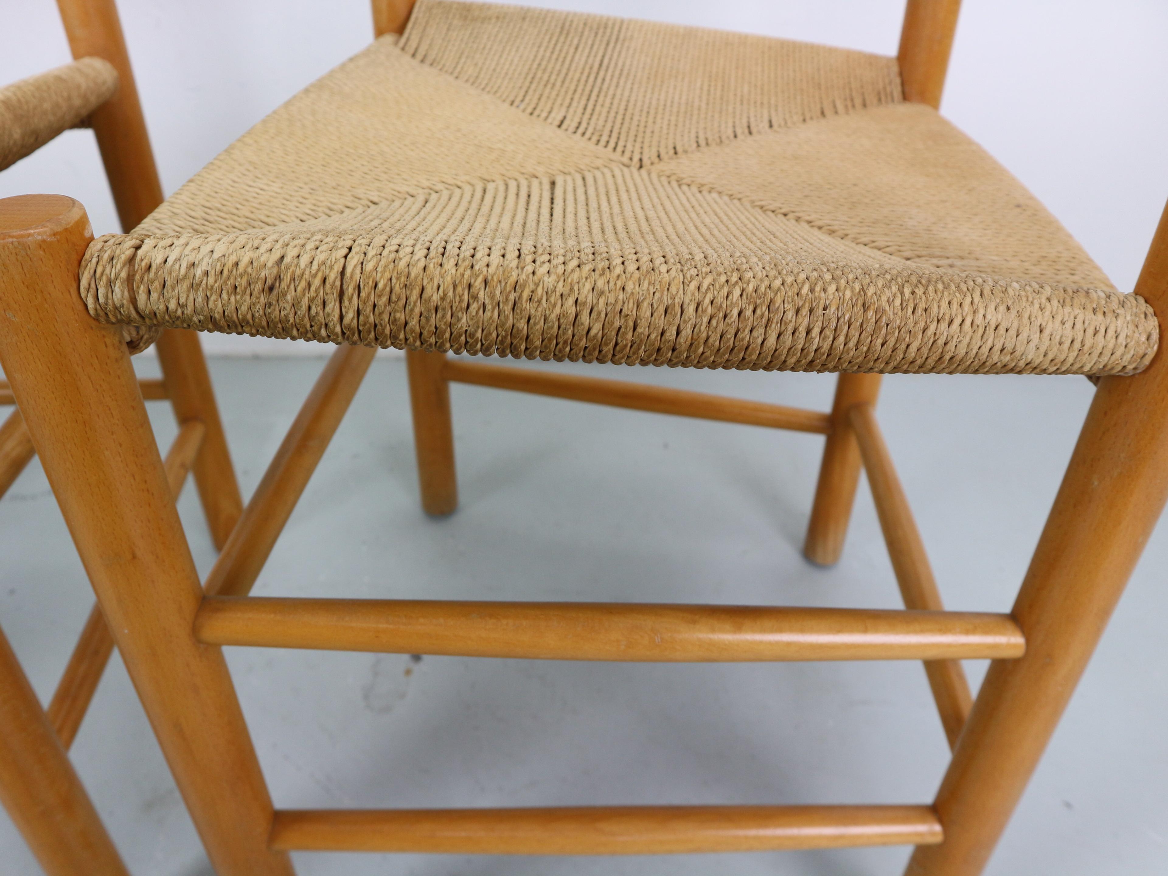 Mid-Century Modern Børge Mogensen J39 Vintage Dining Oak Chair Set of 2 For Sale