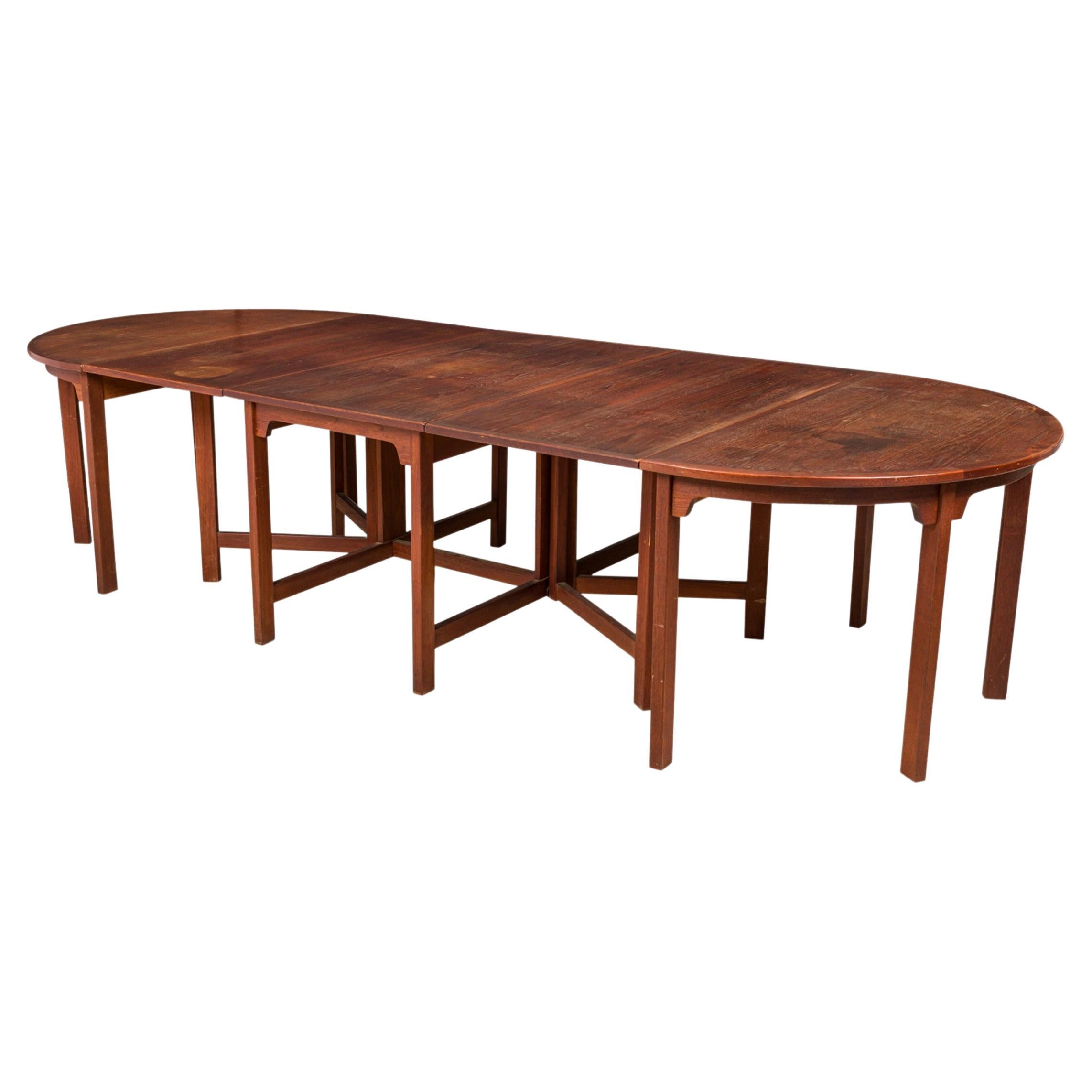 Børge Mogensen / Karl Andersson and Soher Danish 3-Piece Teak Dining Table Set