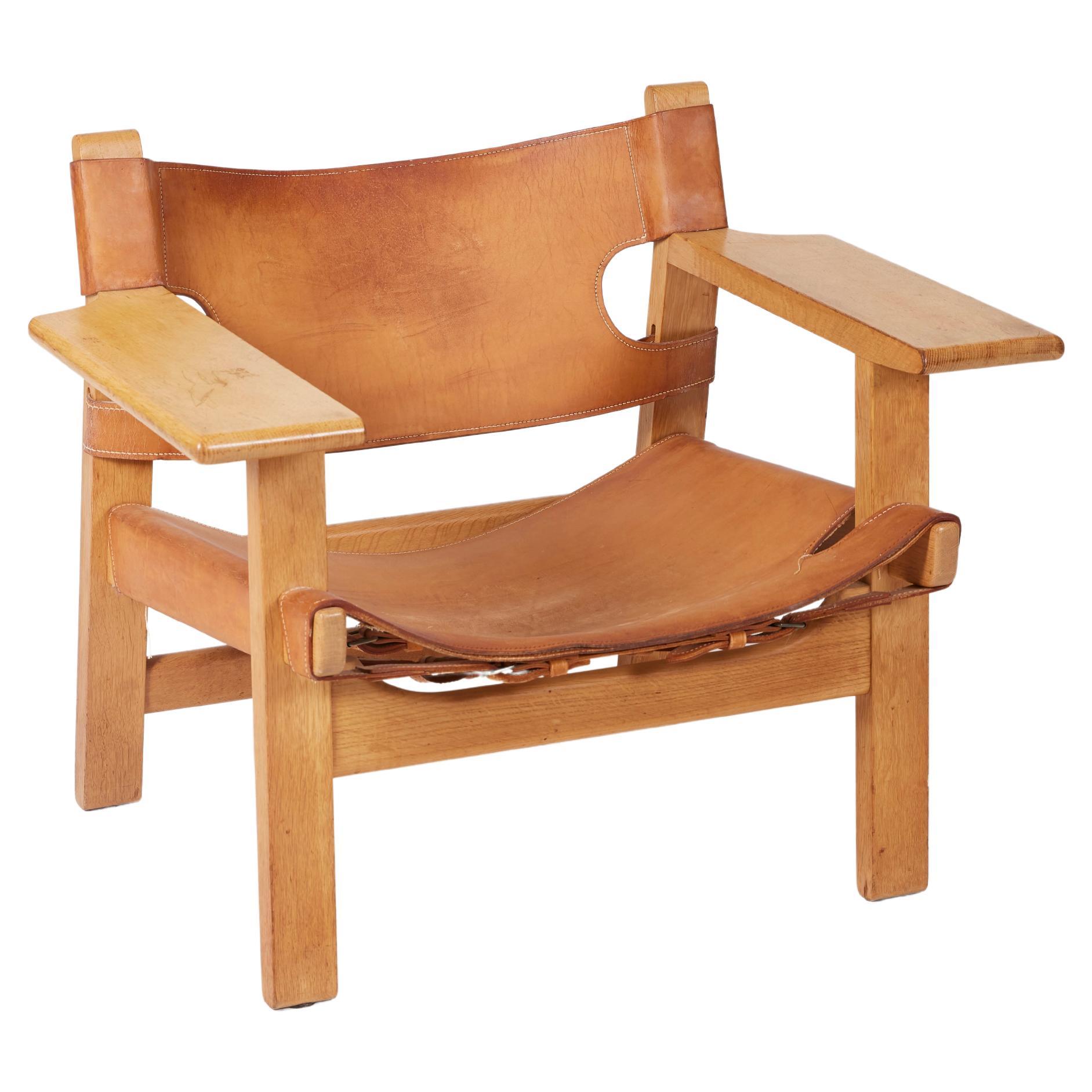 "Spanish Armchair" by the danish designer Børge Mogensen For Sale