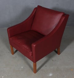 Børge Mogensen Lounge Chair Model 2207, Teak & Leather, 1960s