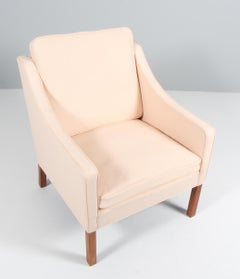 Børge Mogensen Lounge Chair Model 2207, Teak & Leather, 1960s