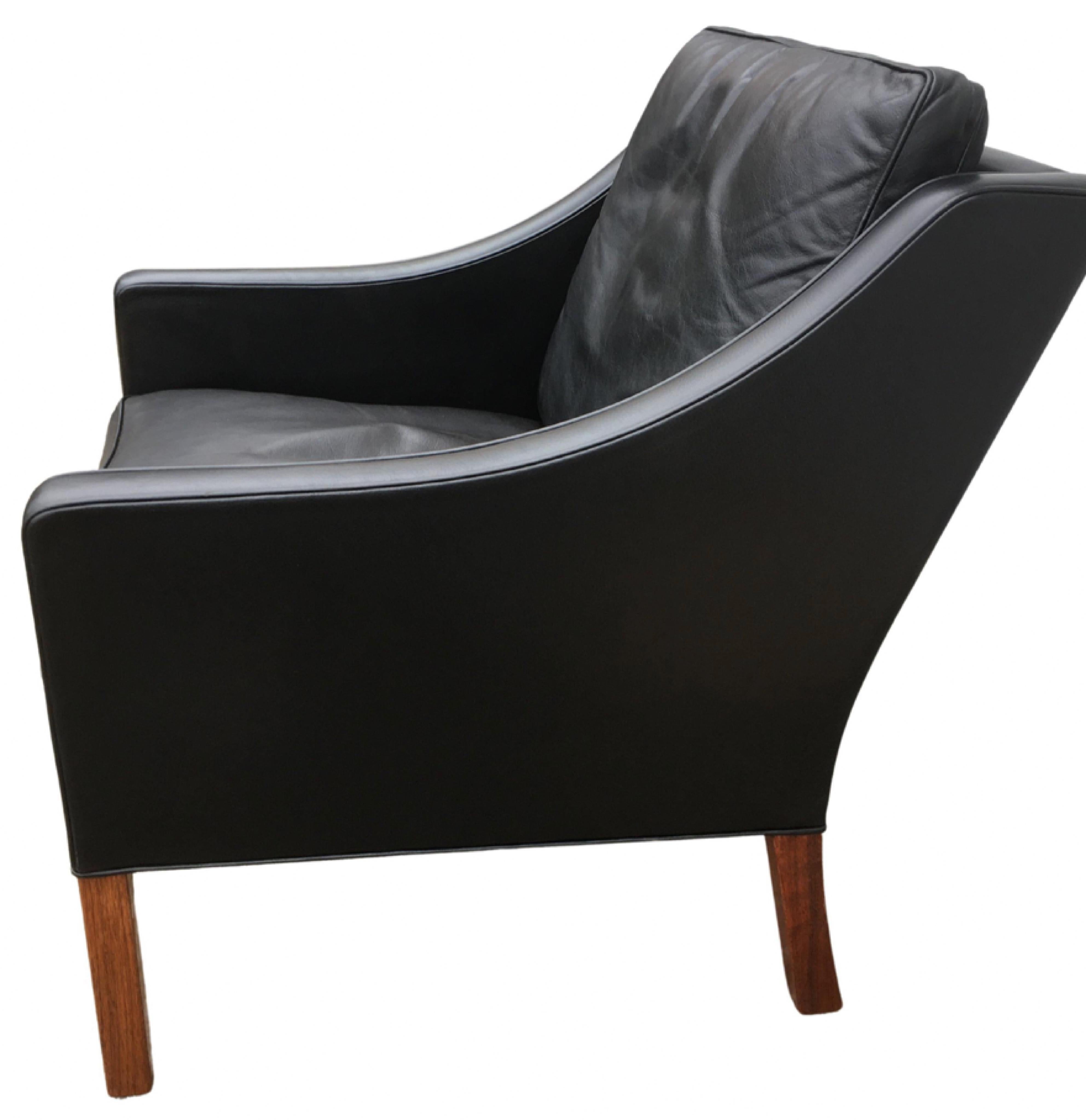 Mid-Century Modern Børge Mogensen Lounge Chair Model 2207