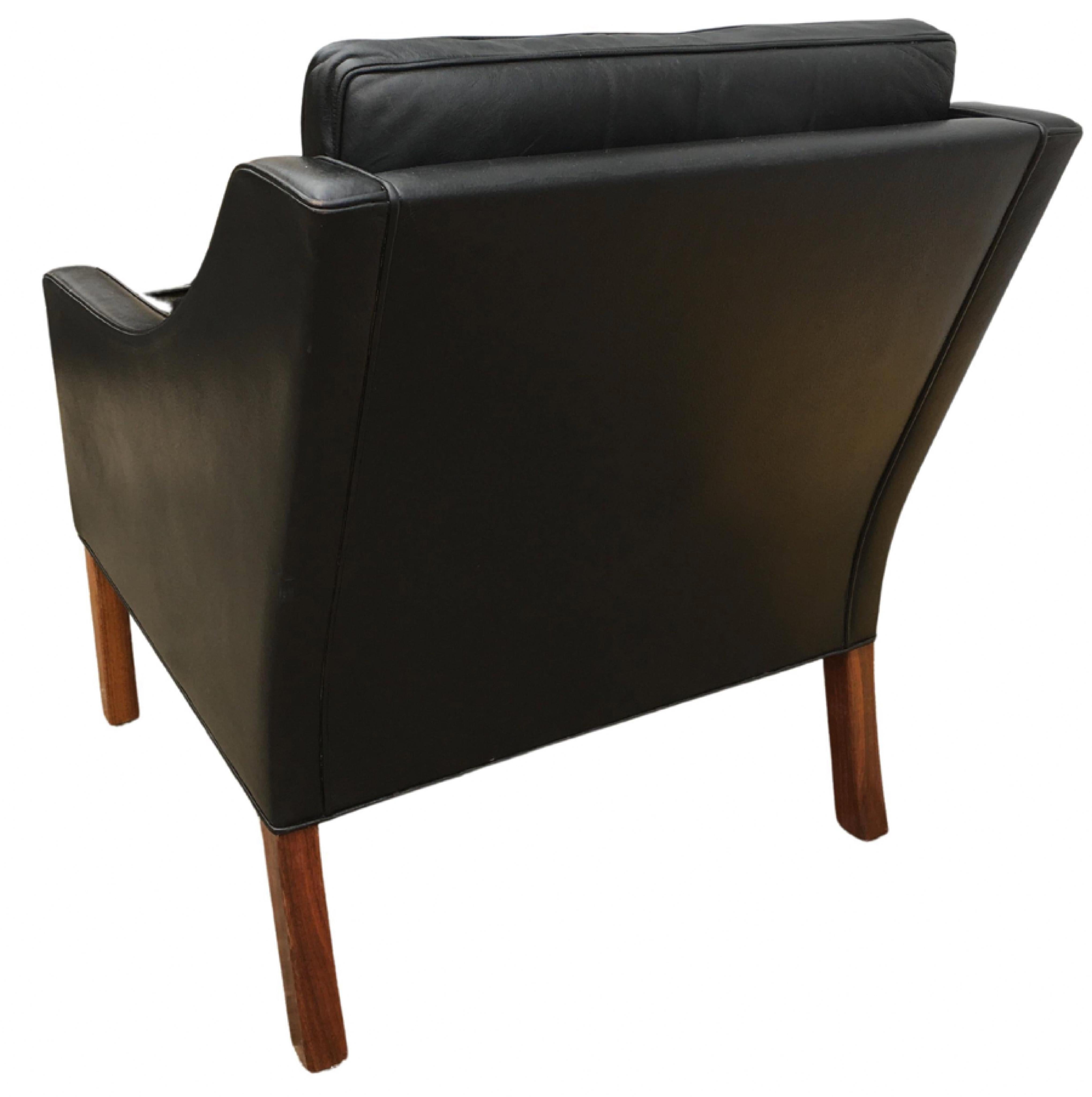 Danish Børge Mogensen Lounge Chair Model 2207