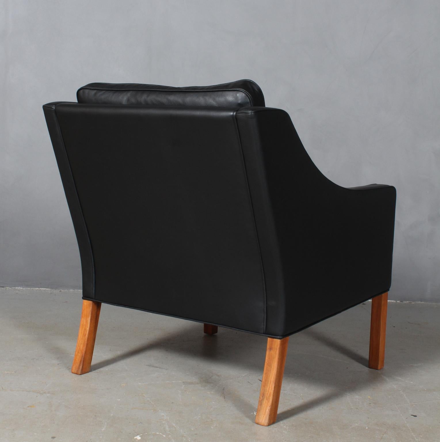 Leather Børge Mogensen Lounge Chair, Model 2207