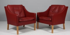 Chaise longue Børge Mogensen, modèle 2207, revêtement d'origine