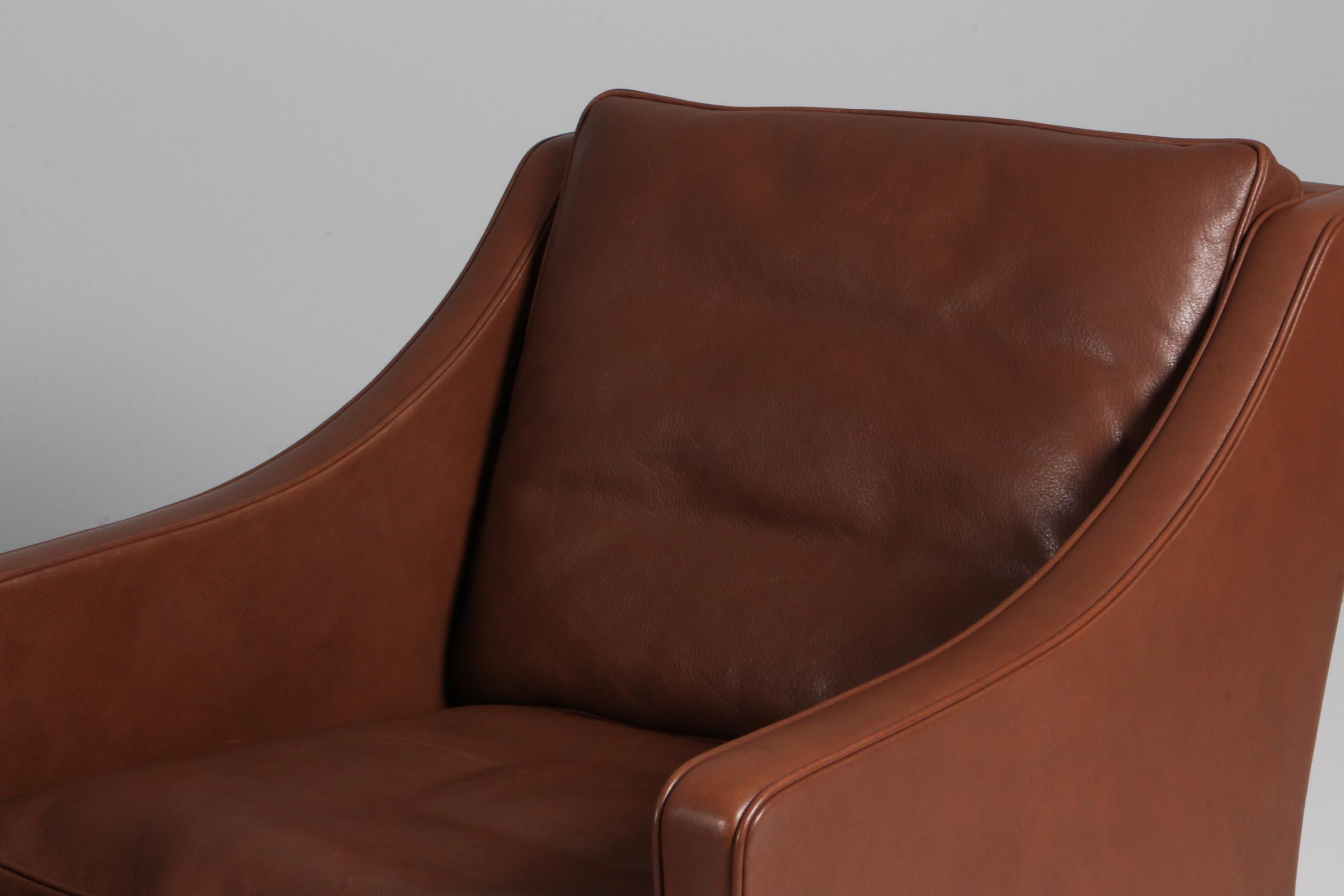 Danish Børge Mogensen Lounge Chair, model 2207, original upholstery