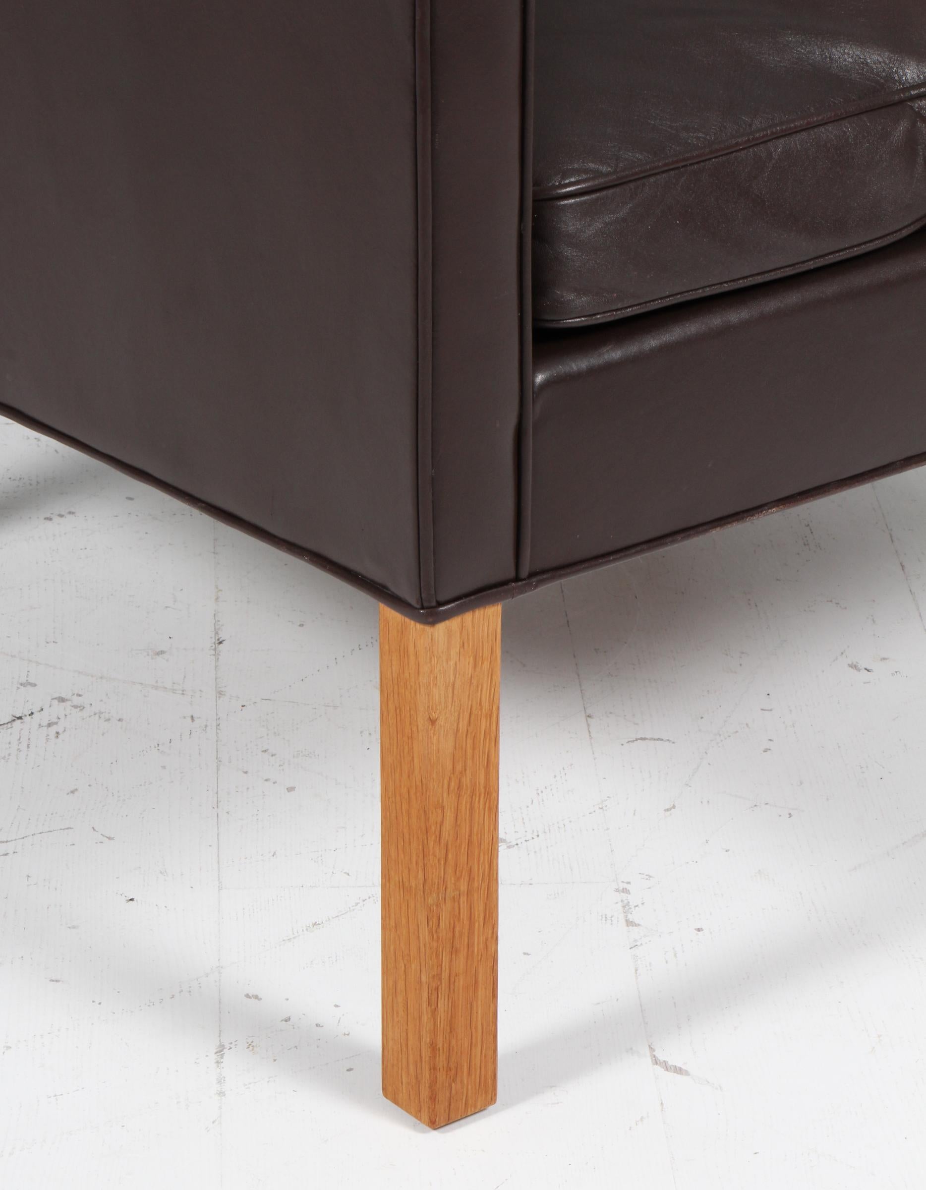 Børge Mogensen Lounge Chair, modello 2207, imbottitura originale In condizioni ottime in vendita a Esbjerg, DK