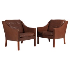 Børge Mogensen Lounge Chair, model 2207, original upholstery
