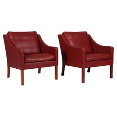 Børge Mogensen Lounge Chair, model 2207, original upholstery
