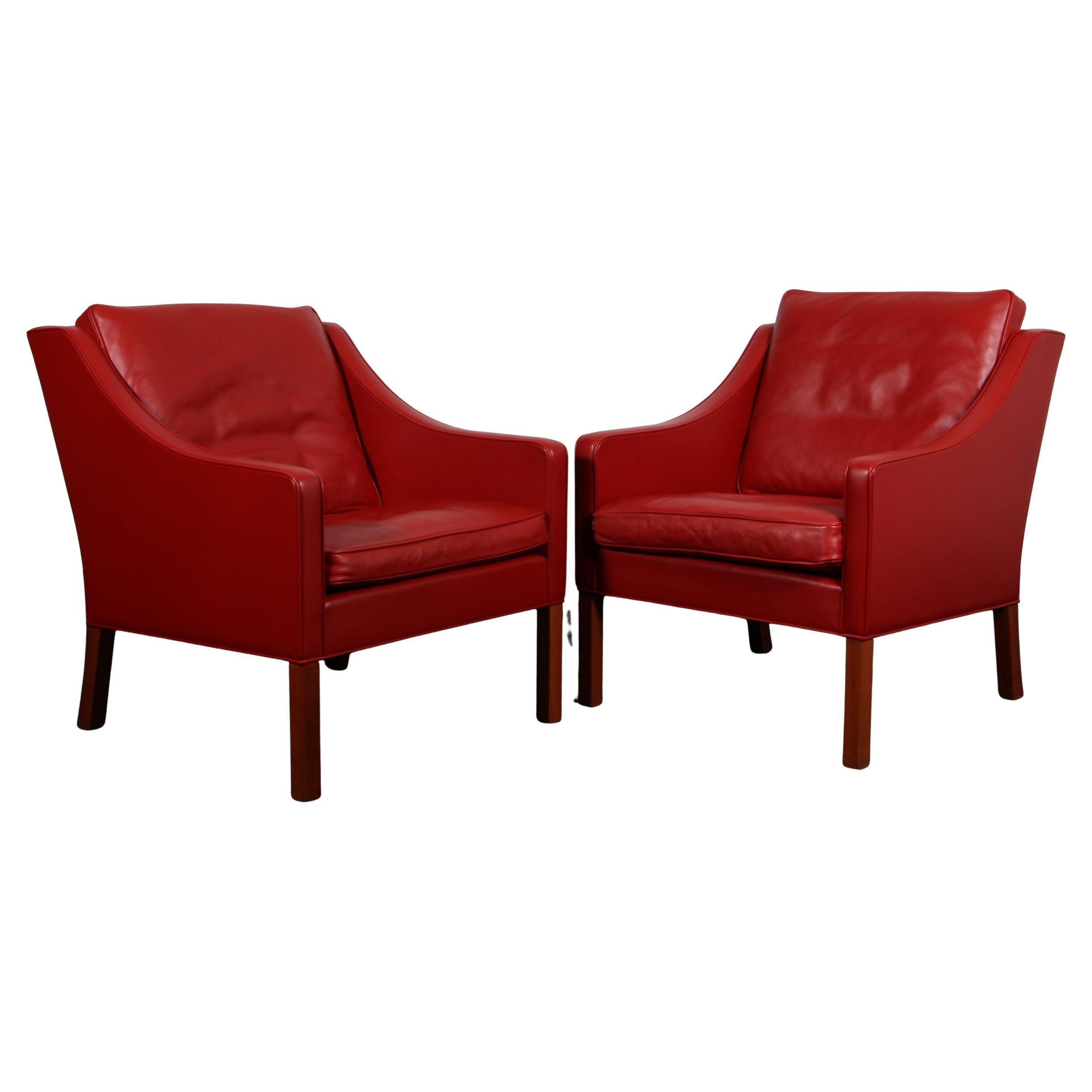 Børge Mogensen Lounge Chair, model 2207, original upholstery