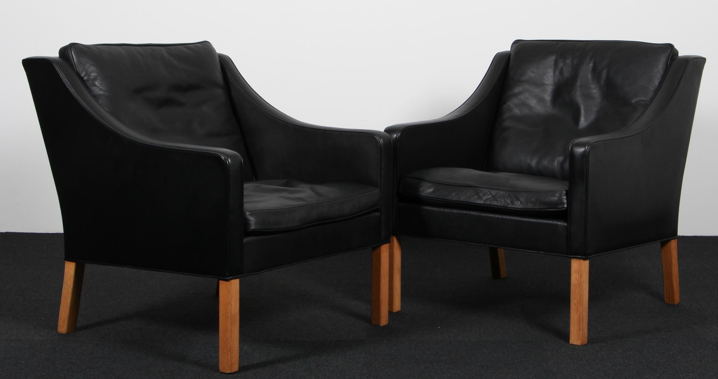 Børge Mogensen Lounge Chair, model 2207, original upholstery en vente