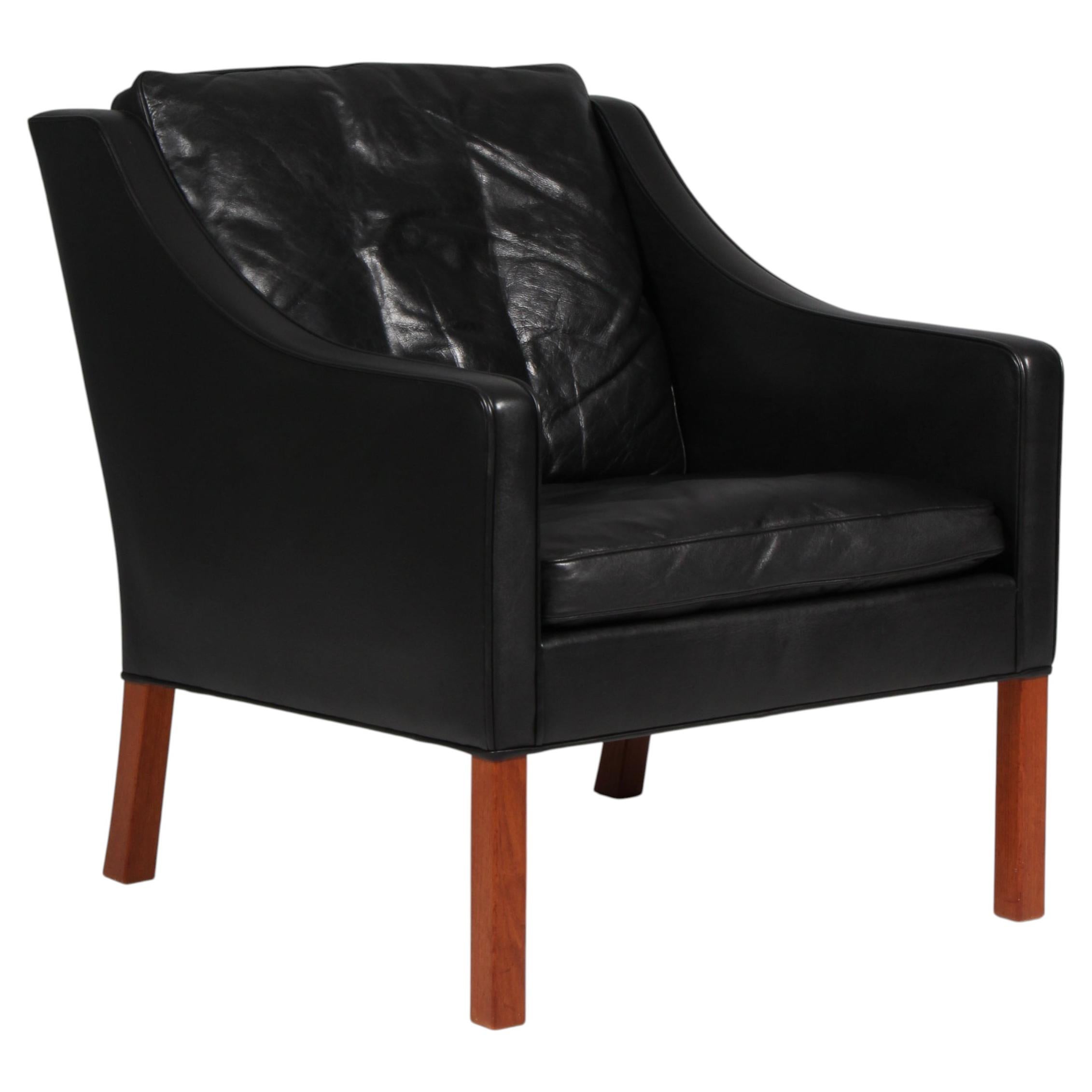 Chaise longue Børge Mogensen, modèle 2207, revêtement d'origine