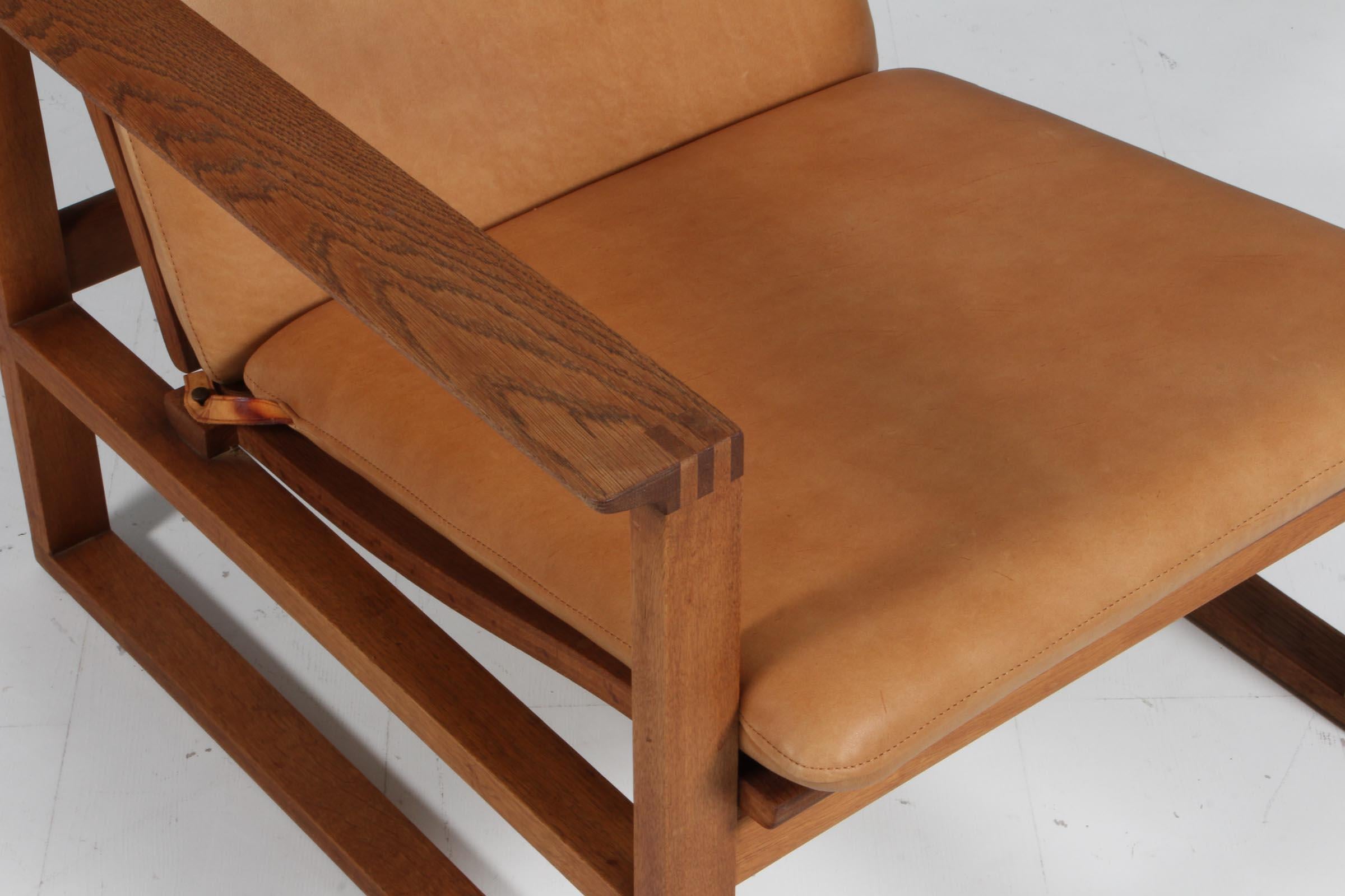Scandinavian Modern Børge Mogensen Lounge Chair, model 2256 For Sale