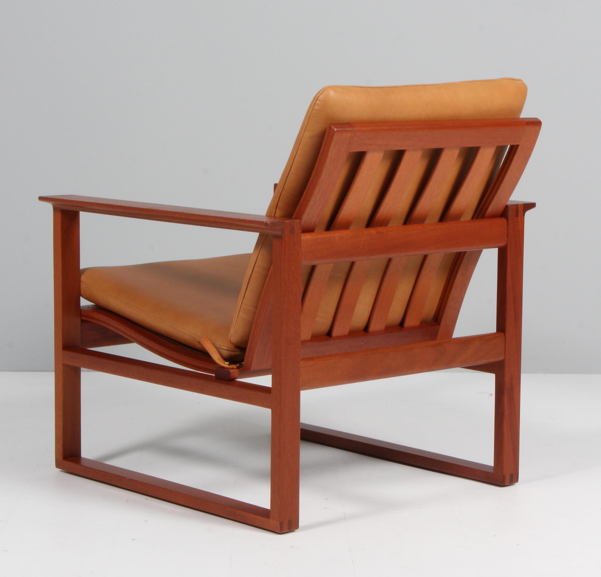 Børge Mogensen Lounge Chair, Model 2256 Mahogany In Good Condition In Esbjerg, DK
