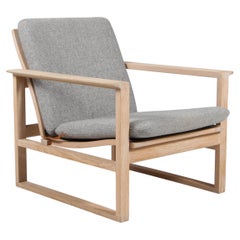 Børge Mogensen Lounge Chair, model 2256. Oak Hallingdal