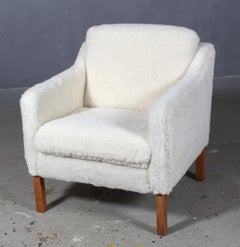 Børge Mogensen Lounge Chair, Model 2321, Sheepwool