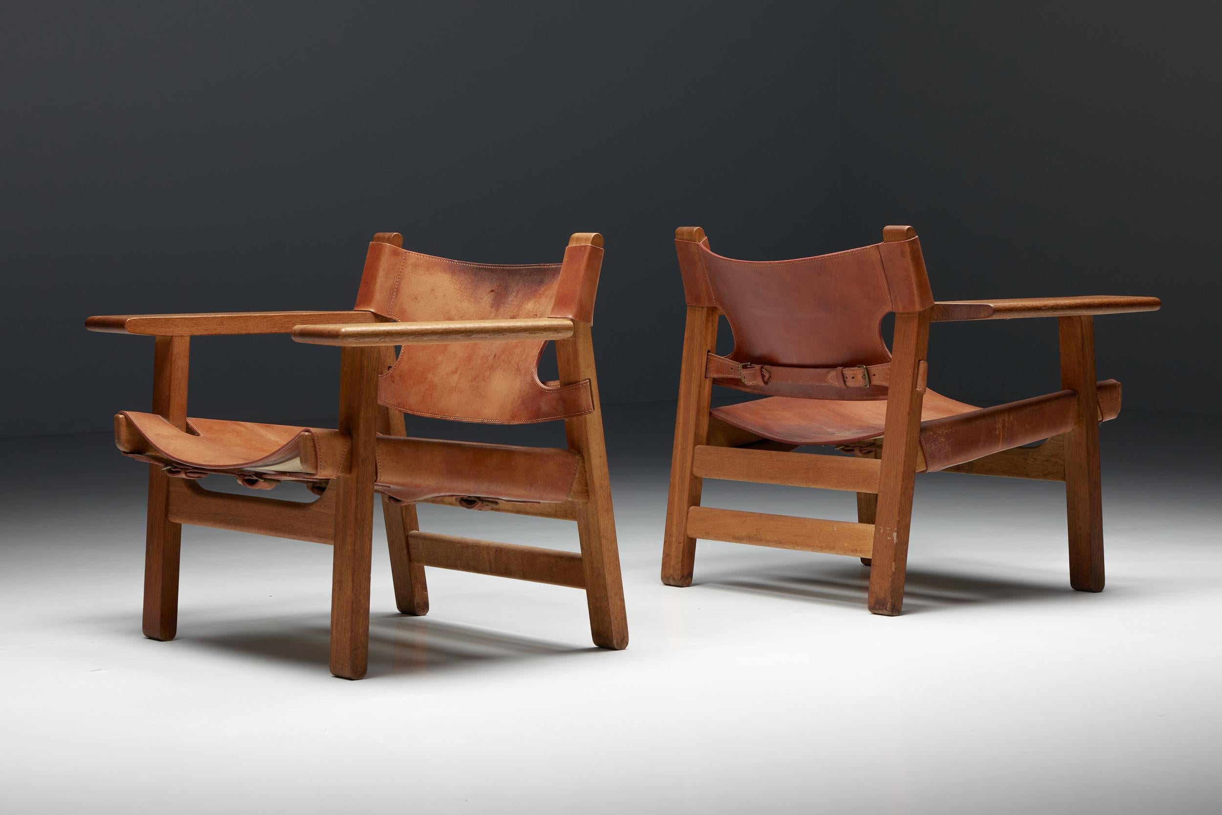 Danish Børge Mogensen Lounge Chair Set Fredericia, Scandinavian Modern, 1959