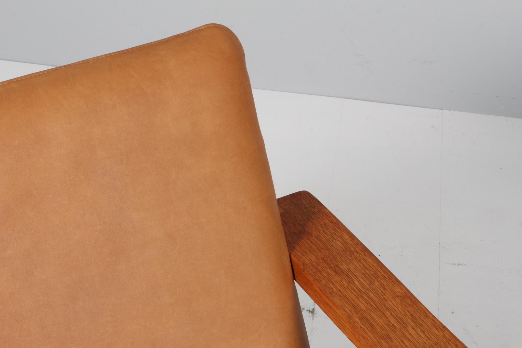 Børge Mogensen Lounge-Stühle, Modell 2256 (Leder) im Angebot