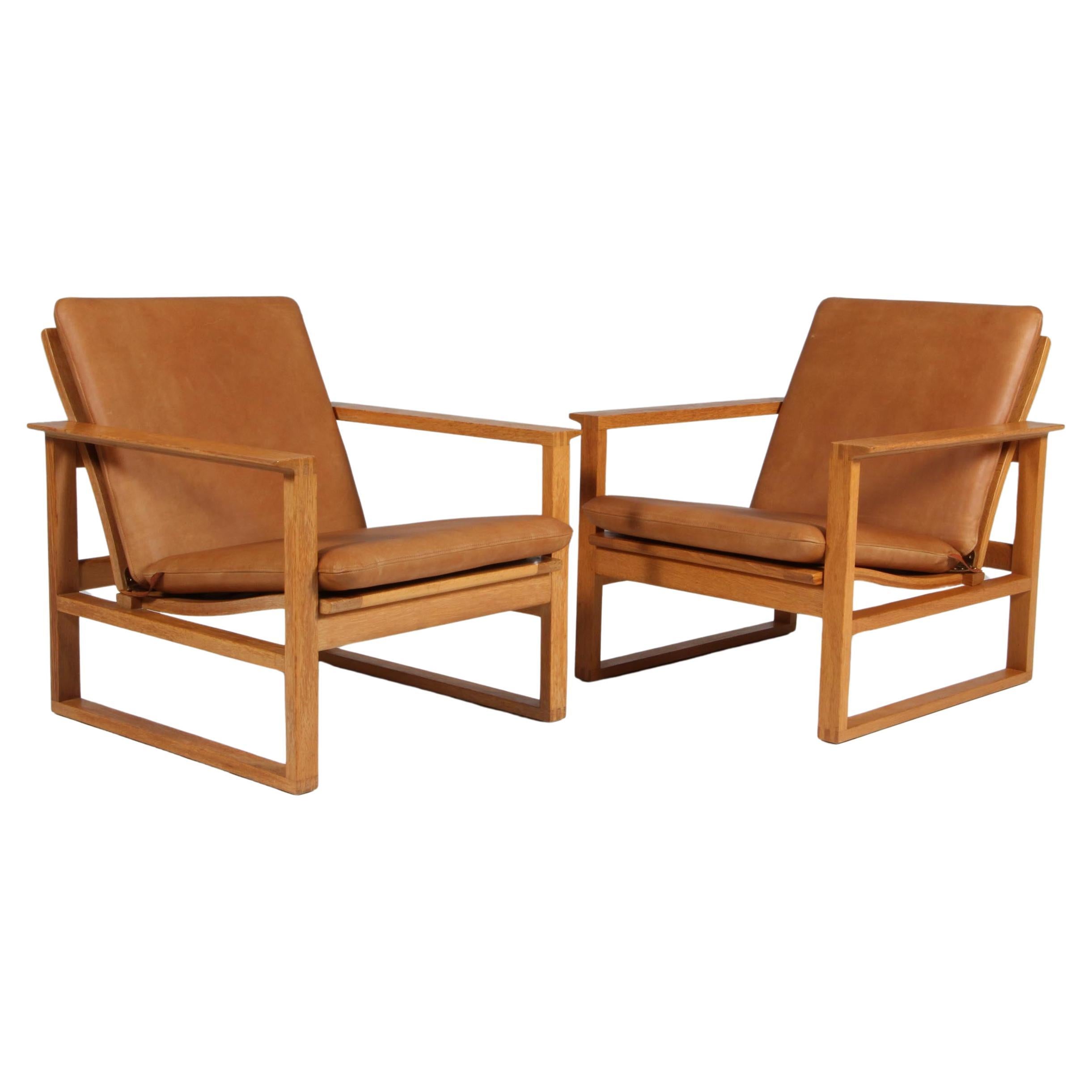 Børge Mogensen Lounge Chairs, model 2256