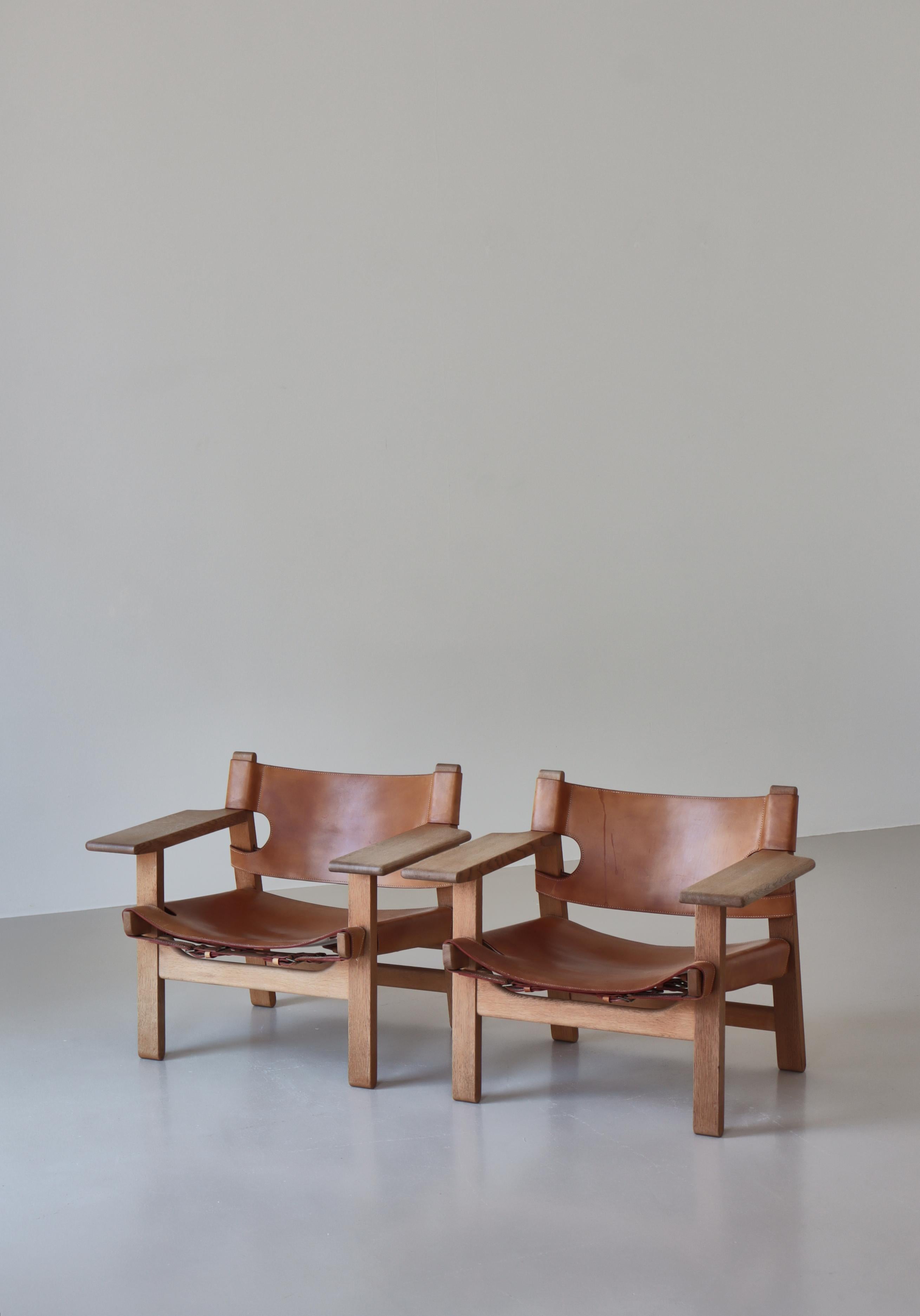 Scandinavian Modern Børge Mogensen Lounge Chairs 