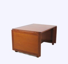 Børge Mogensen Mahogany Drop-Leaf Gate Leg Table, 1958