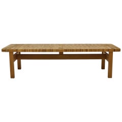 Børge Mogensen Mid-Century Modern Bench/side table in Oak and Cane, Model 5272