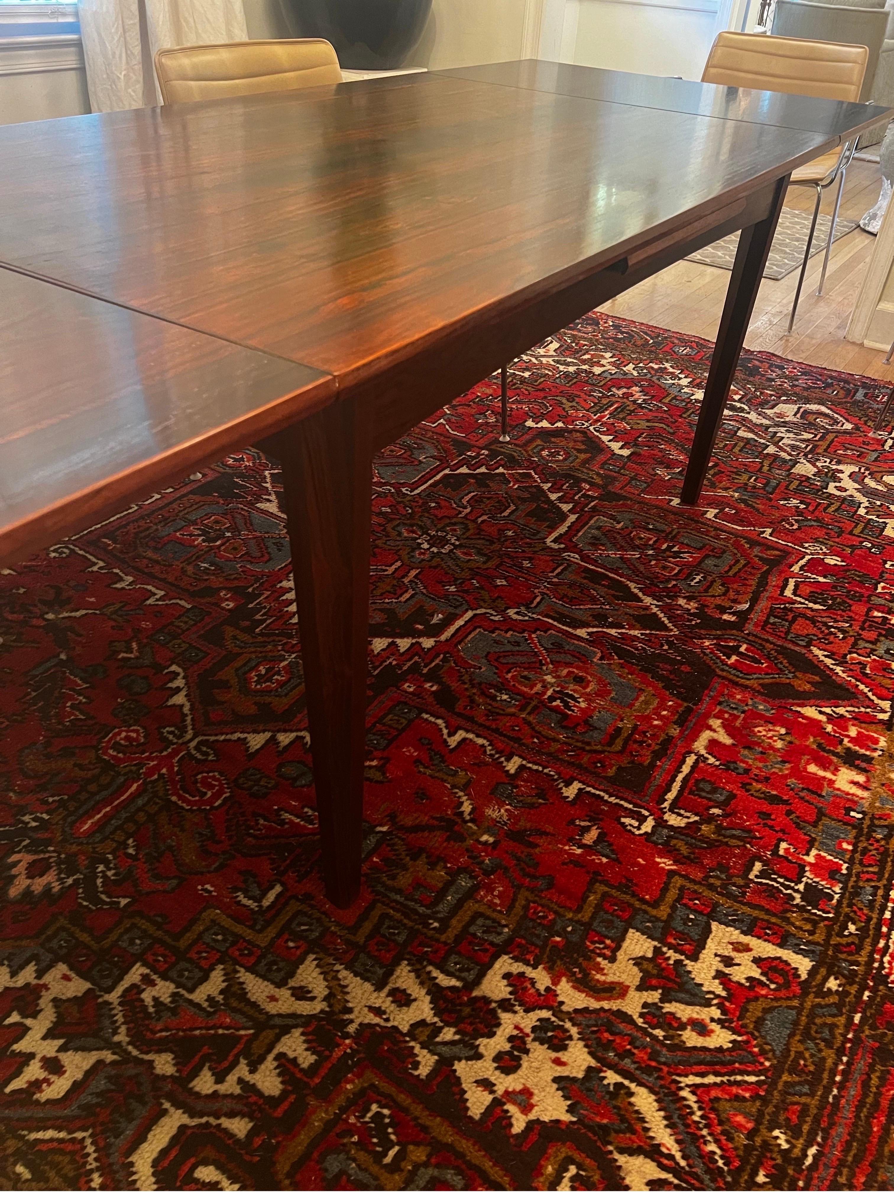 Mesa de comedor extensible Børge Mogensen Mid Century Modern Palisandro Palo de rosa en venta
