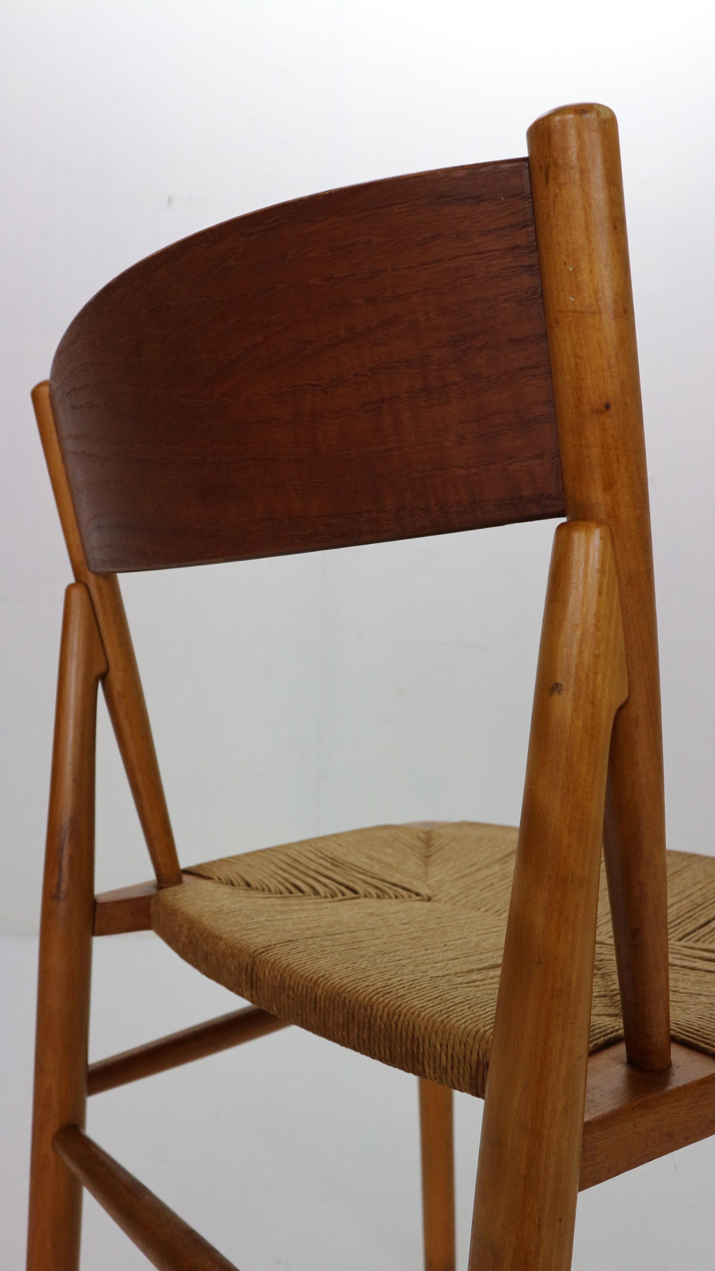 Børge Mogensen ‘Model 157’ Set of 6 Dinning Room Chairs for Søborg Møbler, 1950 3