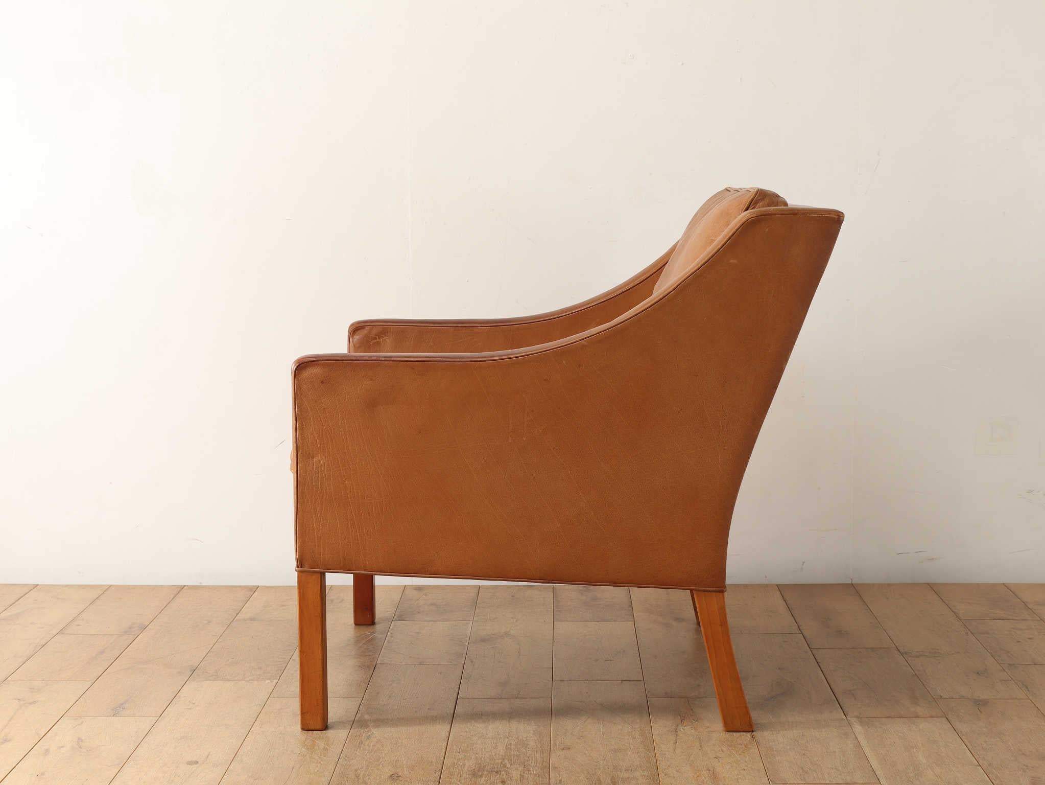 Børge Mogensen Model #2207 Leather Lounge Chair 6