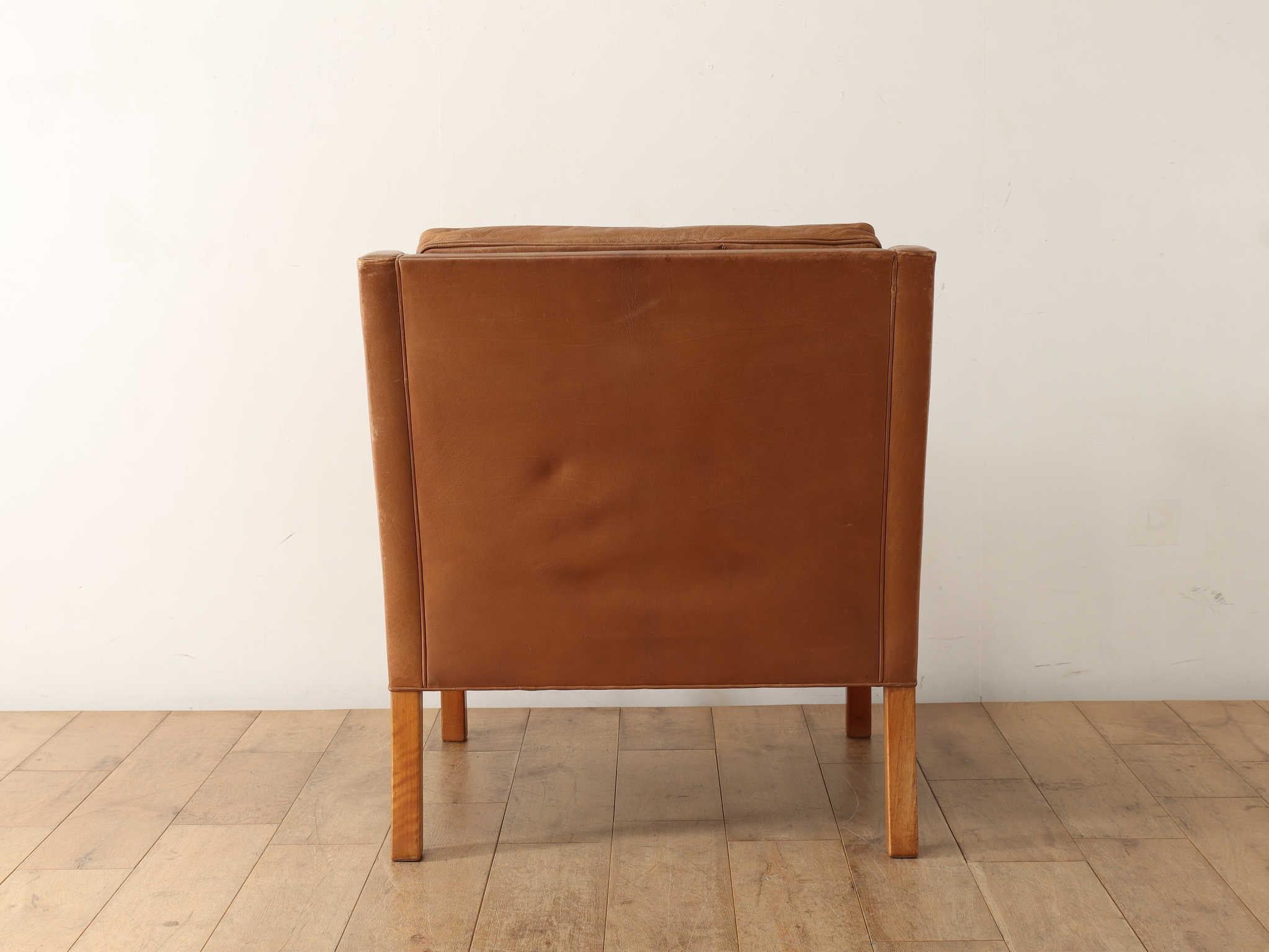 Børge Mogensen Model #2207 Leather Lounge Chair 7