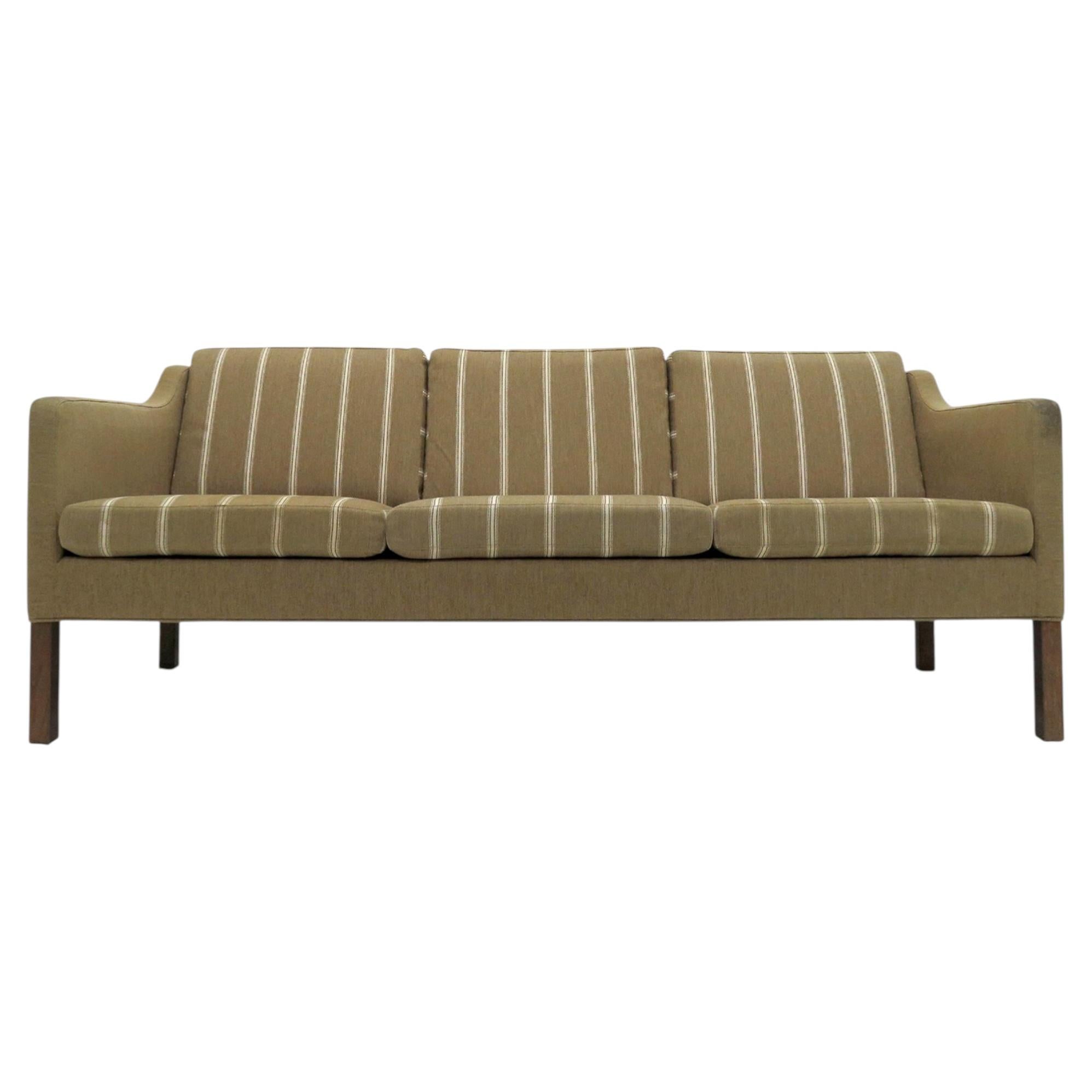 Børge Mogensen Model 2223 Three-Seat Sofa, Wool, Denmark, 1963