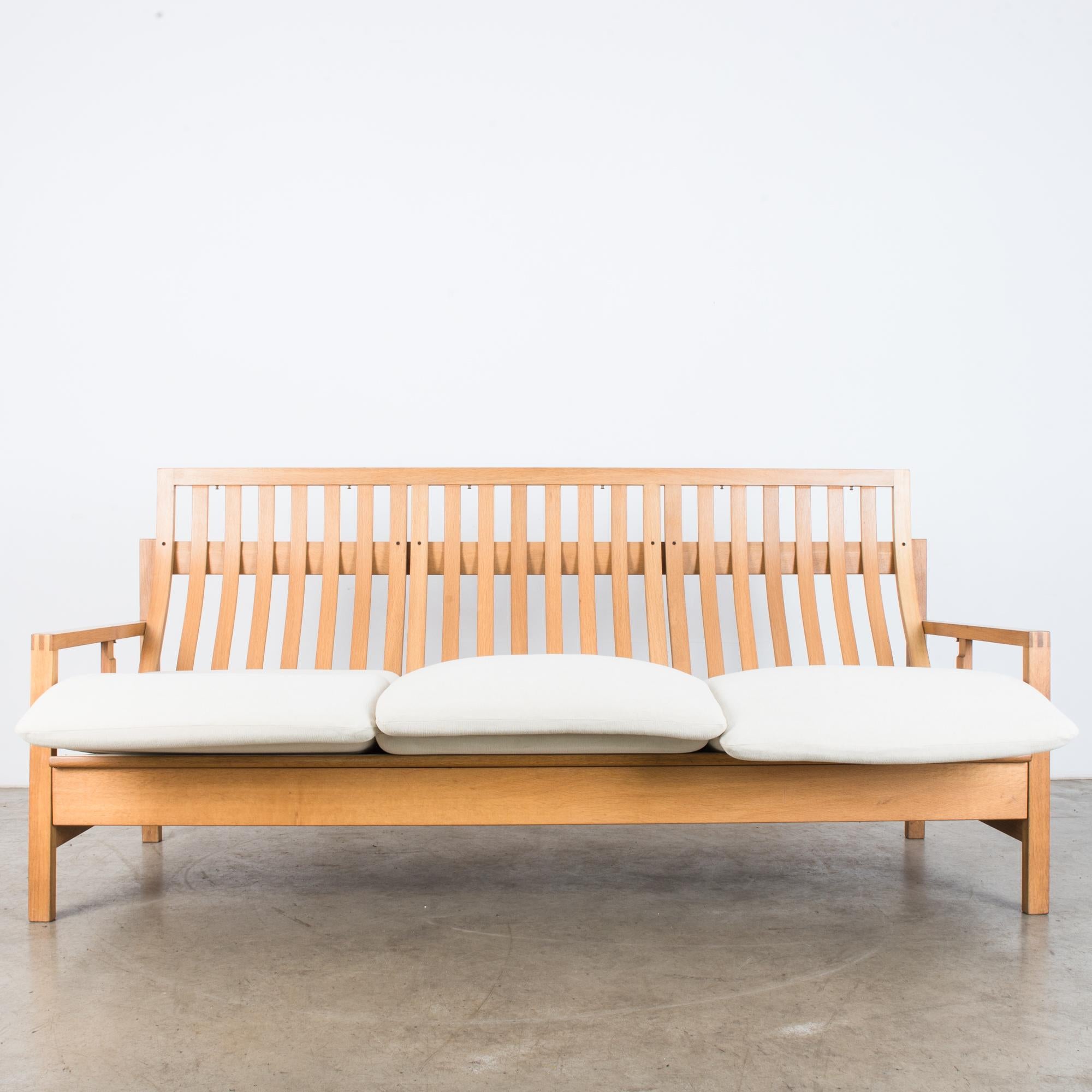 Børge Mogensen Model 2253 Oak Three Seat Sofa 1