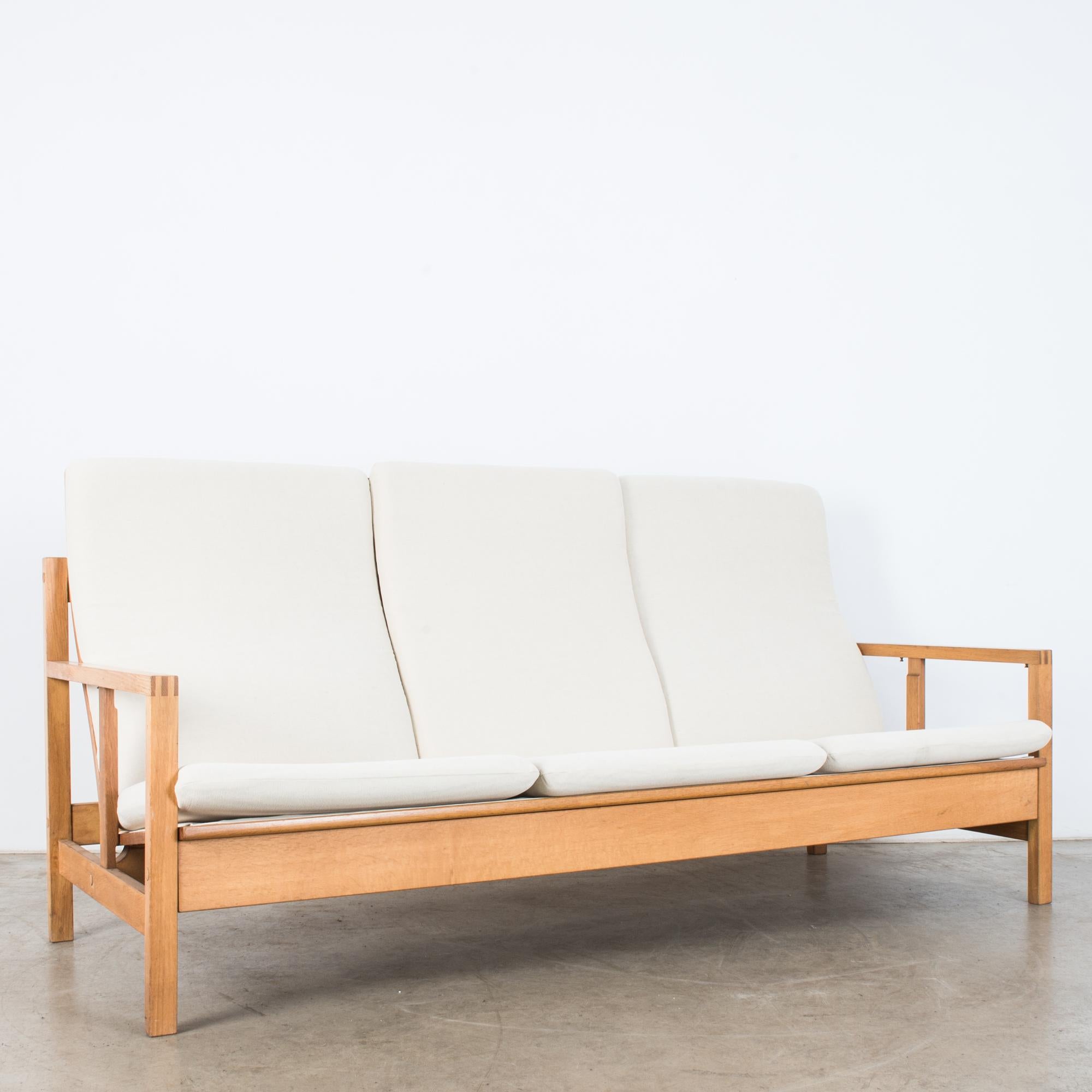 Børge Mogensen Model 2253 Oak Three Seat Sofa 2