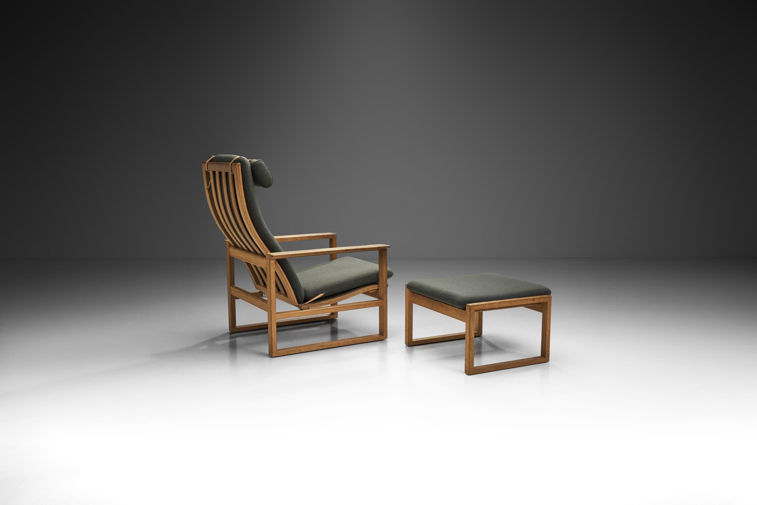 Scandinavian Modern Børge Mogensen “Model 2254” Lounge Chair and 