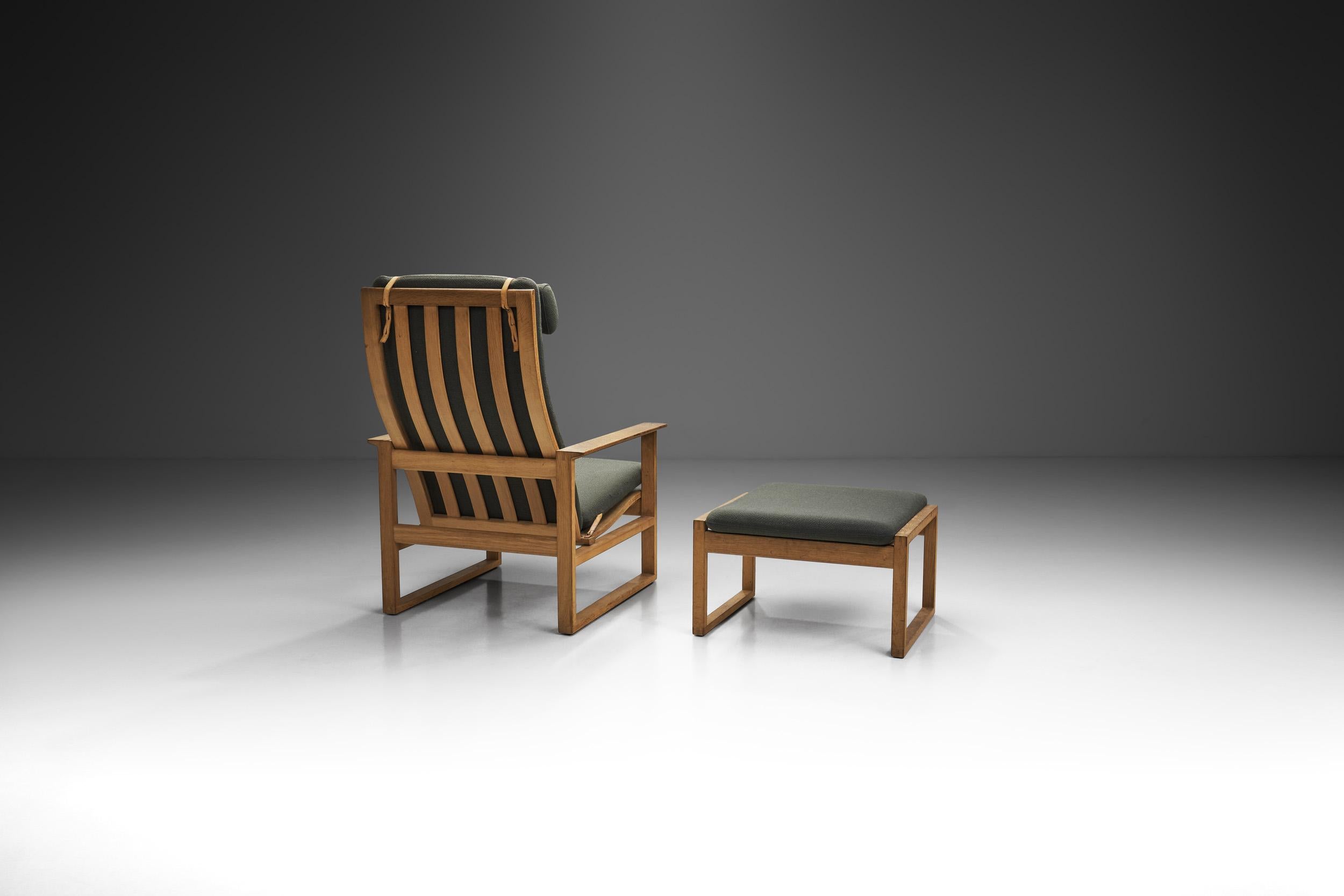 Danish Børge Mogensen “Model 2254” Lounge Chair and 