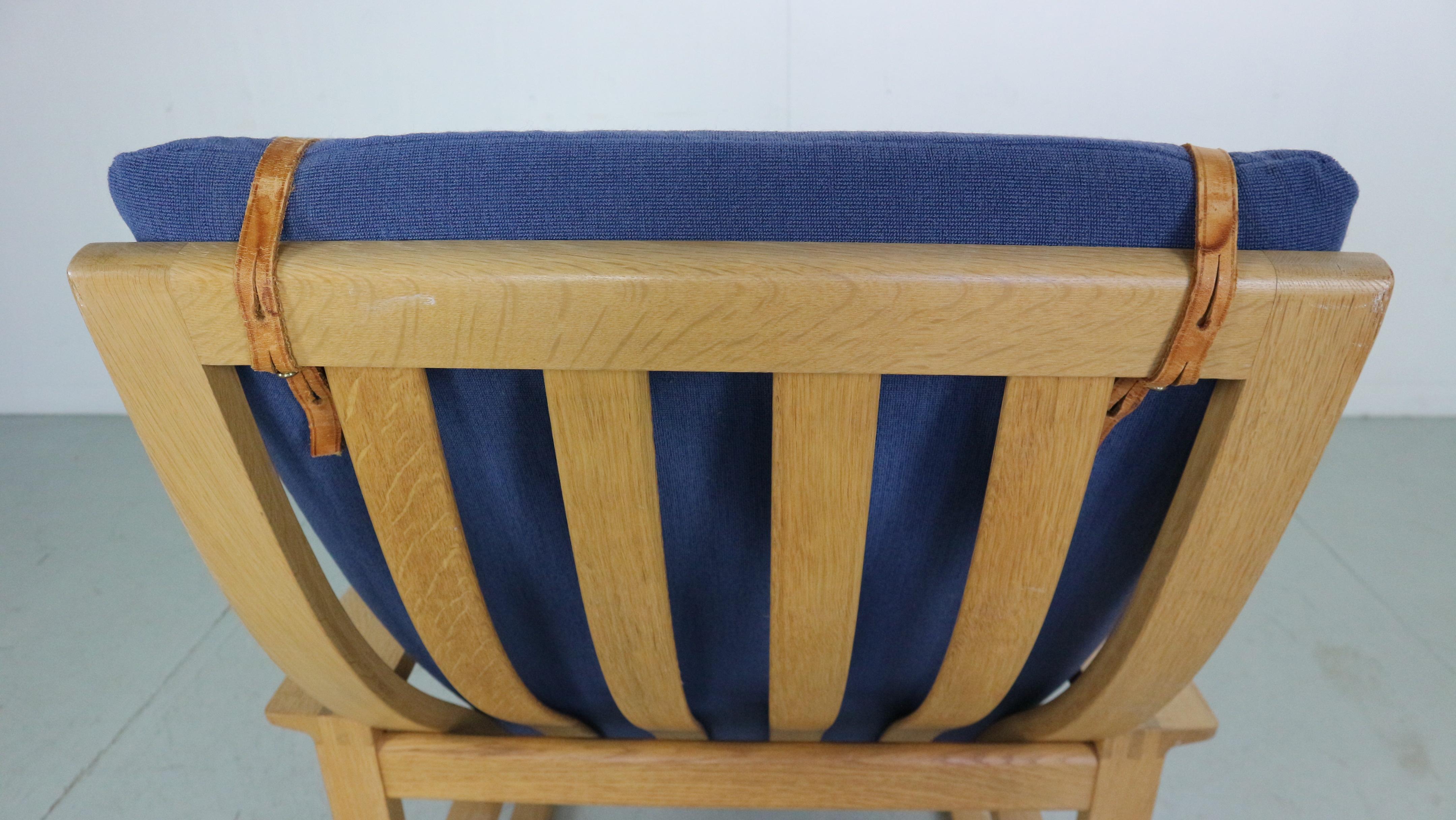 Chaise longue Børge Mogensen modèle 2254 et pouf 