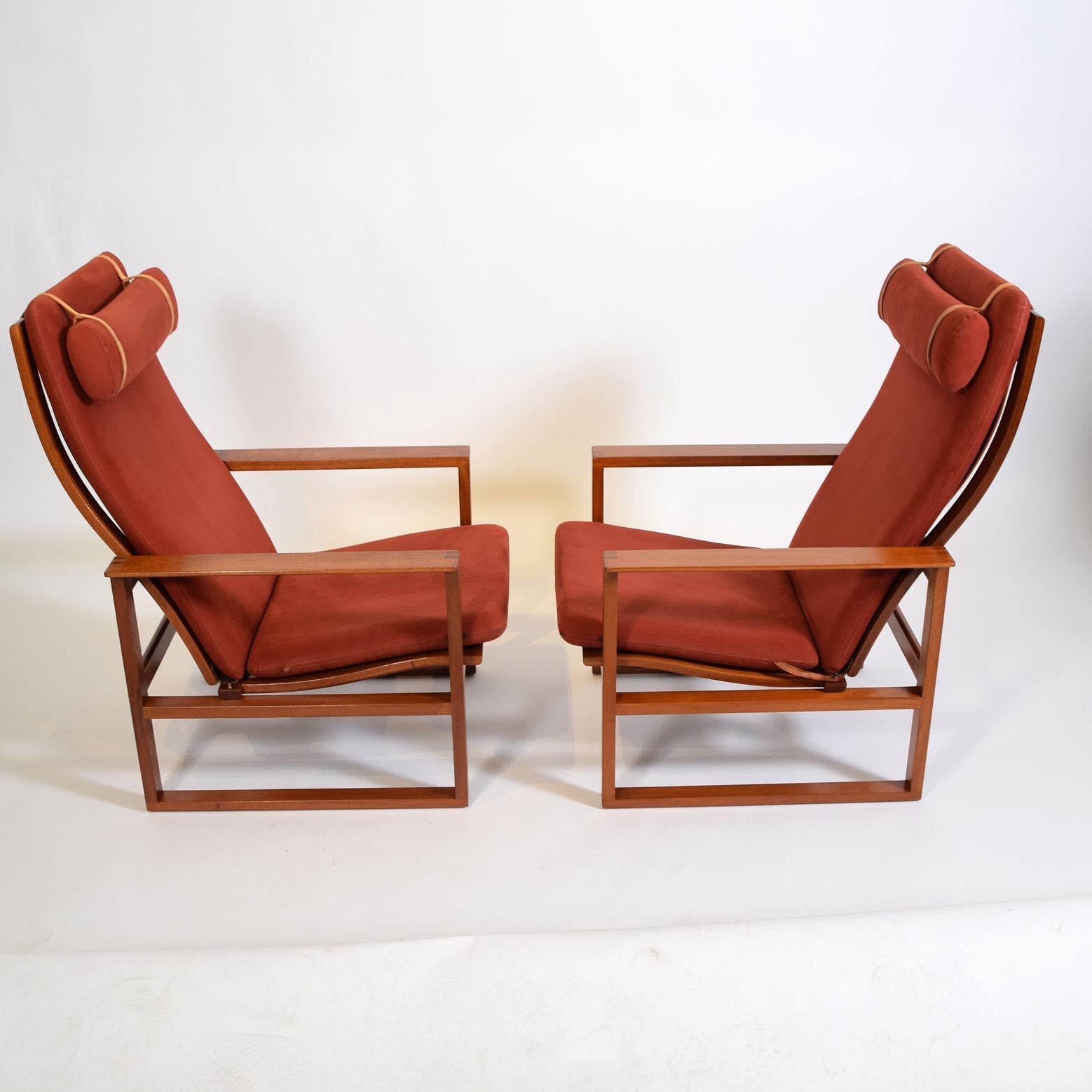 Scandinavian Modern Børge Mogensen, Model 2254 Lounge Chairs, 1956 For Sale