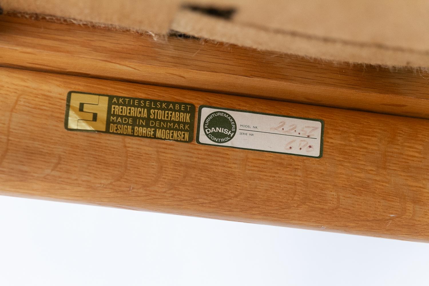 Chaises longues Børge Mogensen modèle 2256, années 1960. Ensemble de 2. en vente 7