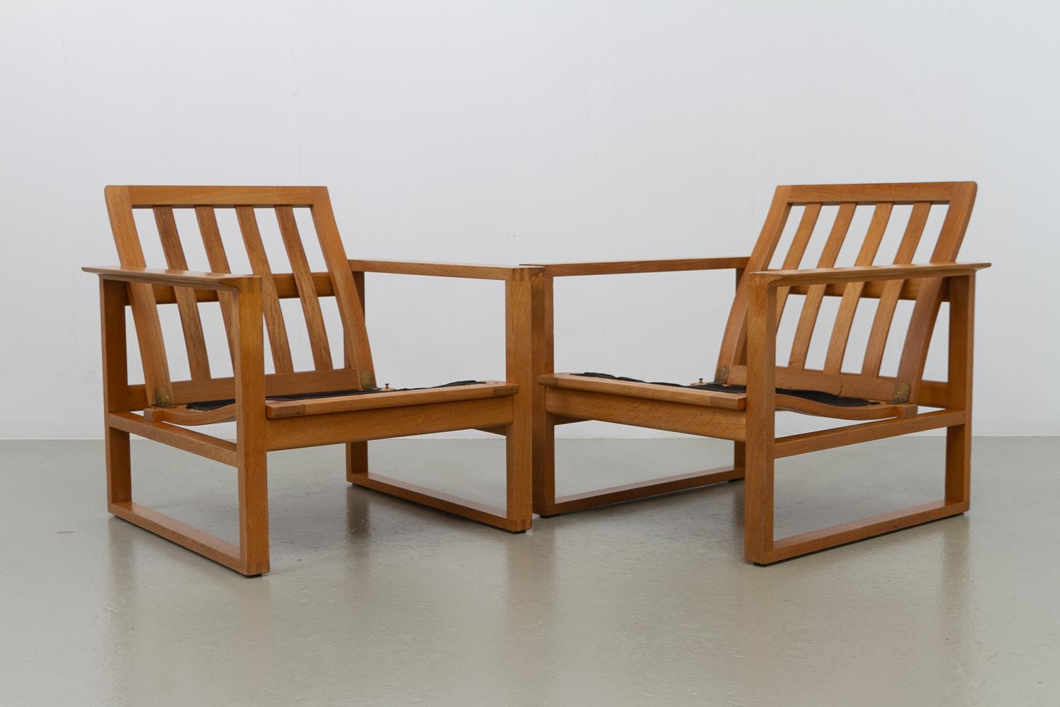 Chaises longues Børge Mogensen modèle 2256, années 1960. Ensemble de 2. en vente 9