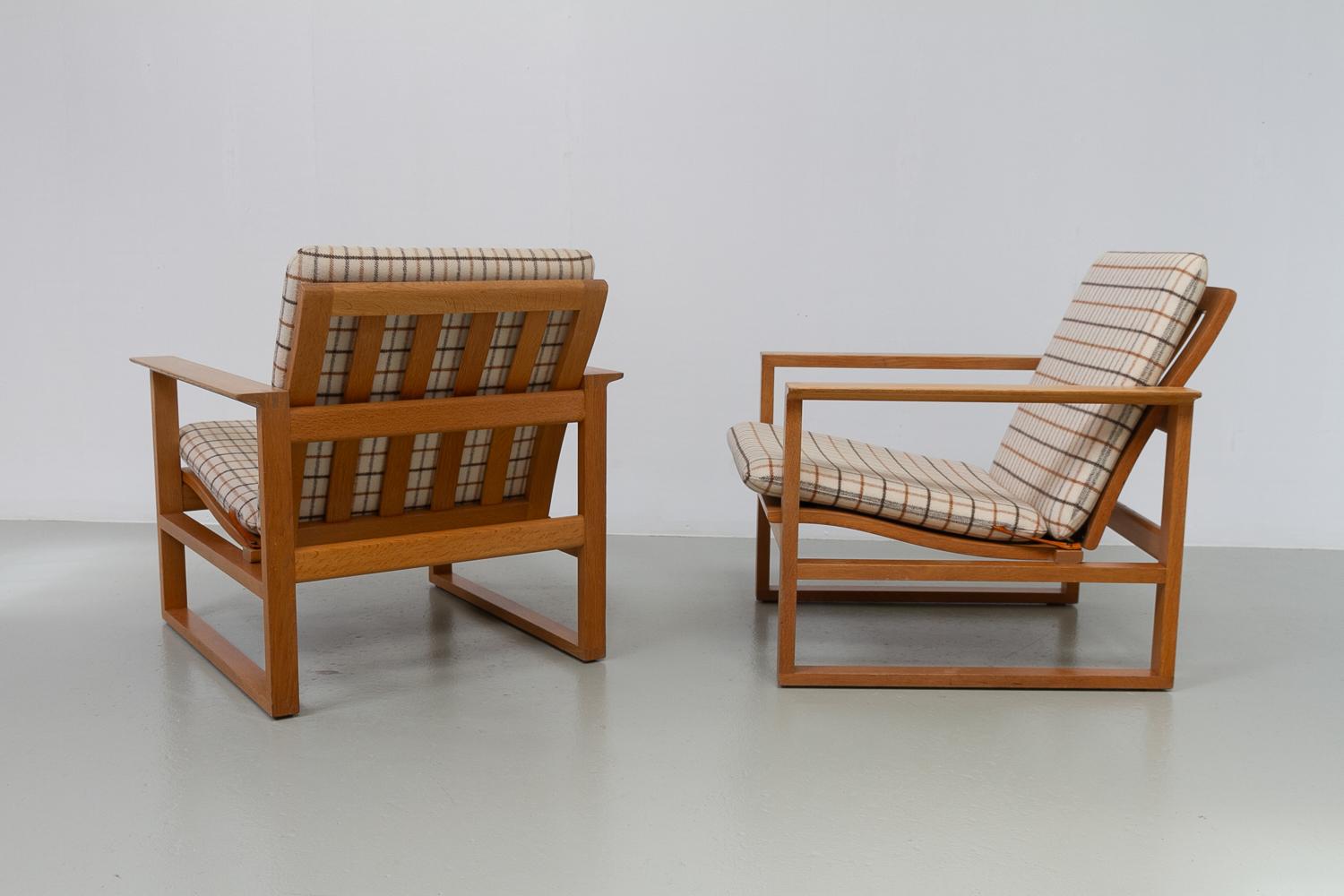Chaises longues Børge Mogensen modèle 2256, années 1960. Ensemble de 2. Bon état - En vente à Asaa, DK