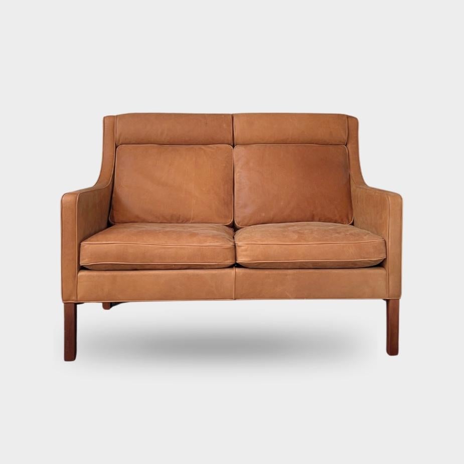 Børge Mogensen two-person sofa. Newly upholstered in the exclusive Arne Sørensen 