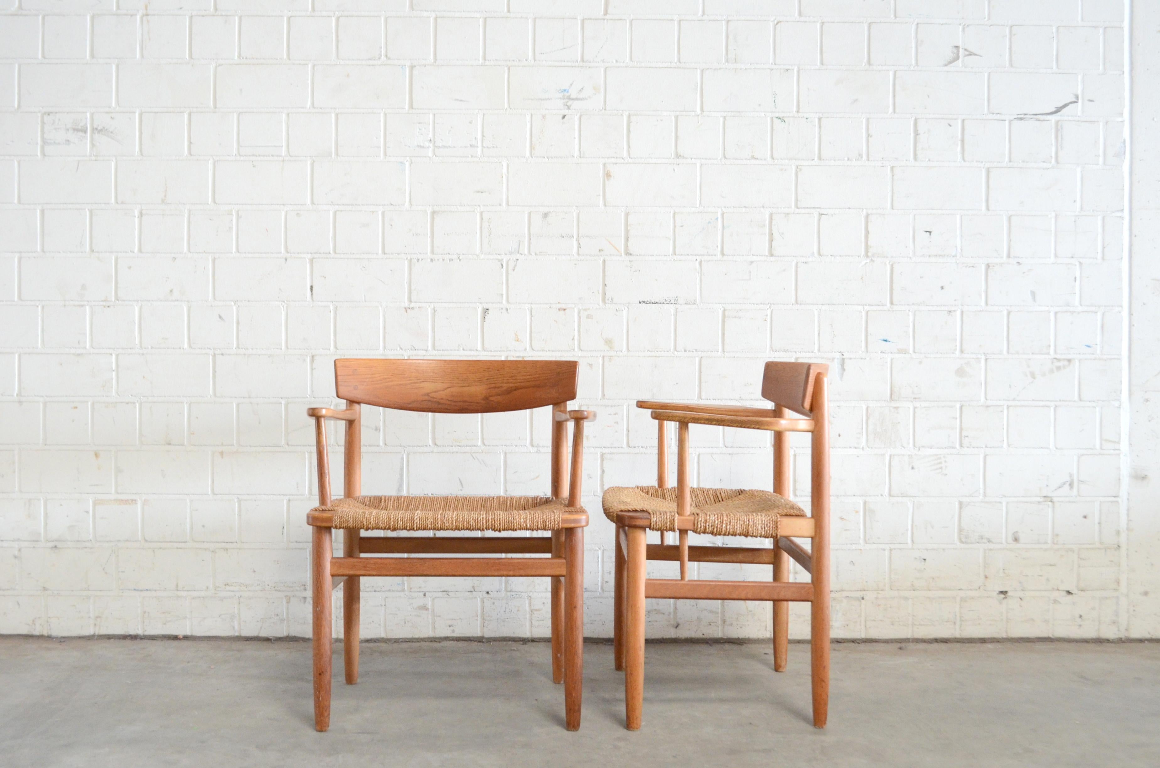 Børge Mogensen Modell 537 Oresund Esszimmerstühle aus Eiche für Karl Andersson 4er-Set (Dänisch)