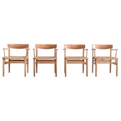 Børge Mogensen Model 537 Oresund Dining Oak Chairs for Karl Andersson Set of 4