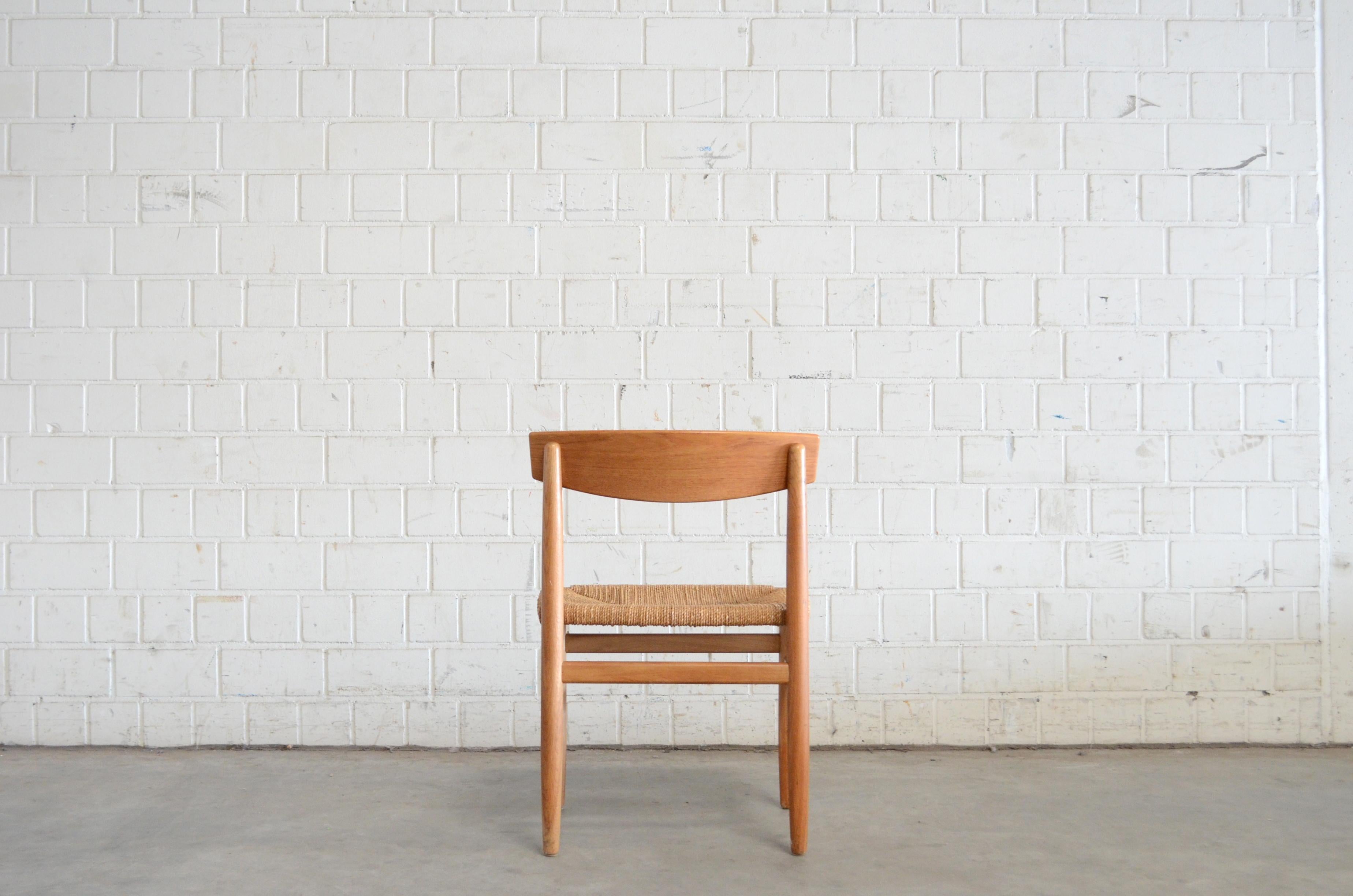 Børge Mogensen Model 537 Oresund Pair of Dining Oak Chairs for Karl Andersson 3