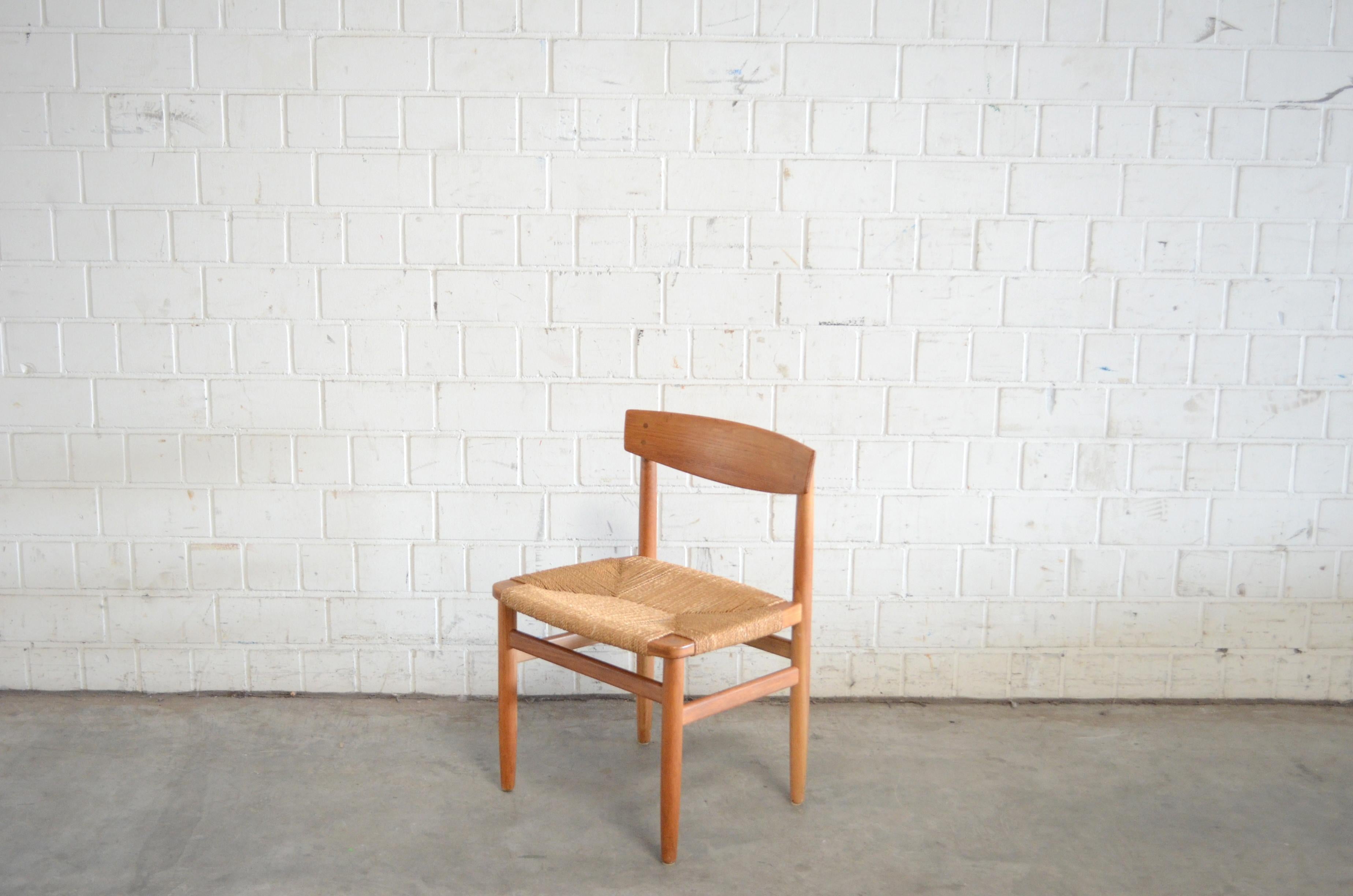 Børge Mogensen Model 537 Oresund Pair of Dining Oak Chairs for Karl Andersson In Good Condition In Munich, Bavaria