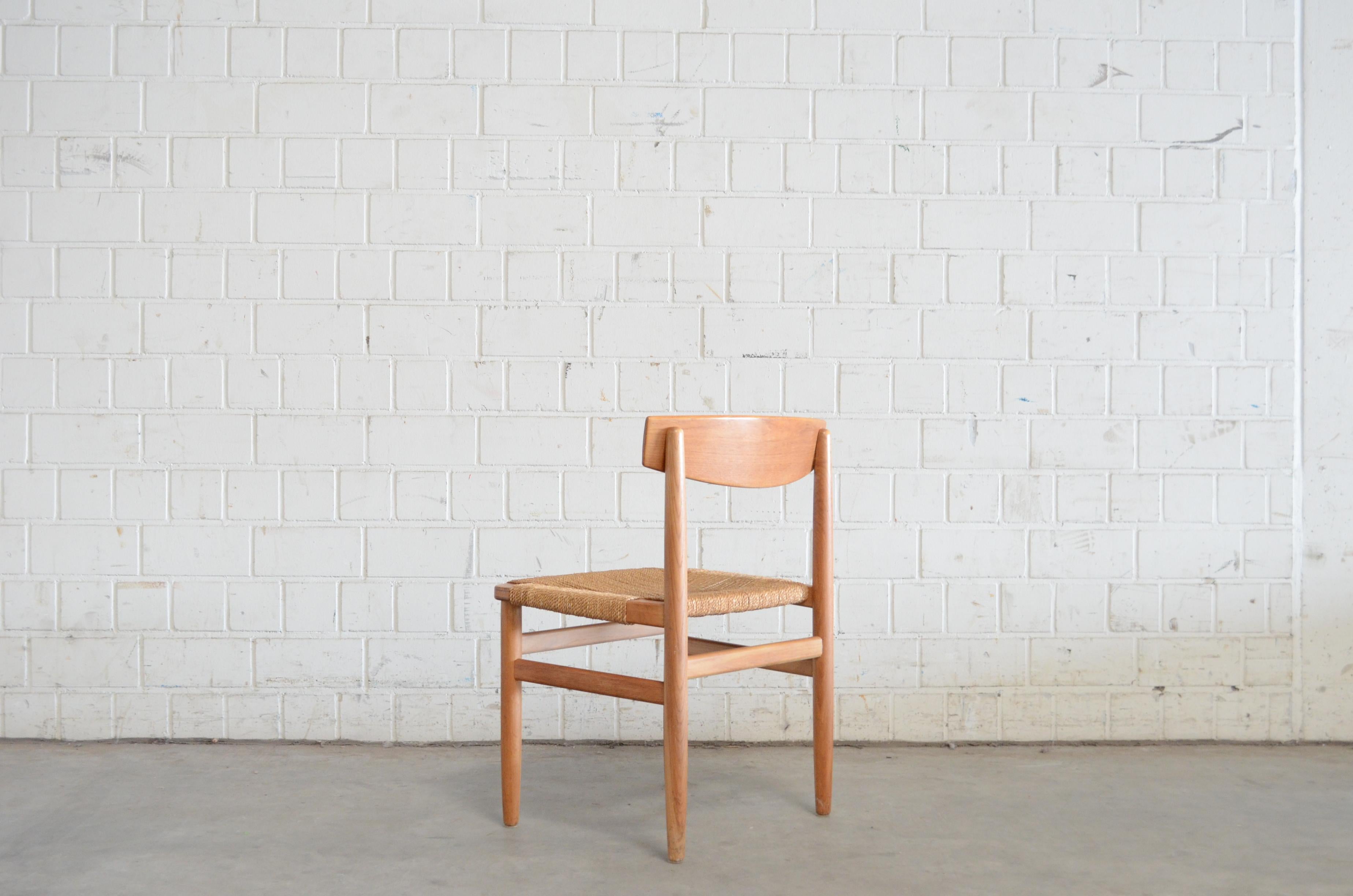 Børge Mogensen Model 537 Oresund Pair of Dining Oak Chairs for Karl Andersson 2